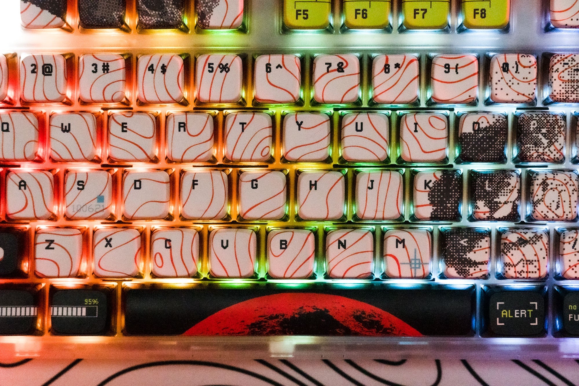 QwertyKey80 Astro Bluetooth Wireless Hotswap RGB QMK/VIA-L Gasket Mounted Mechanical Gaming Keyboard with Screen