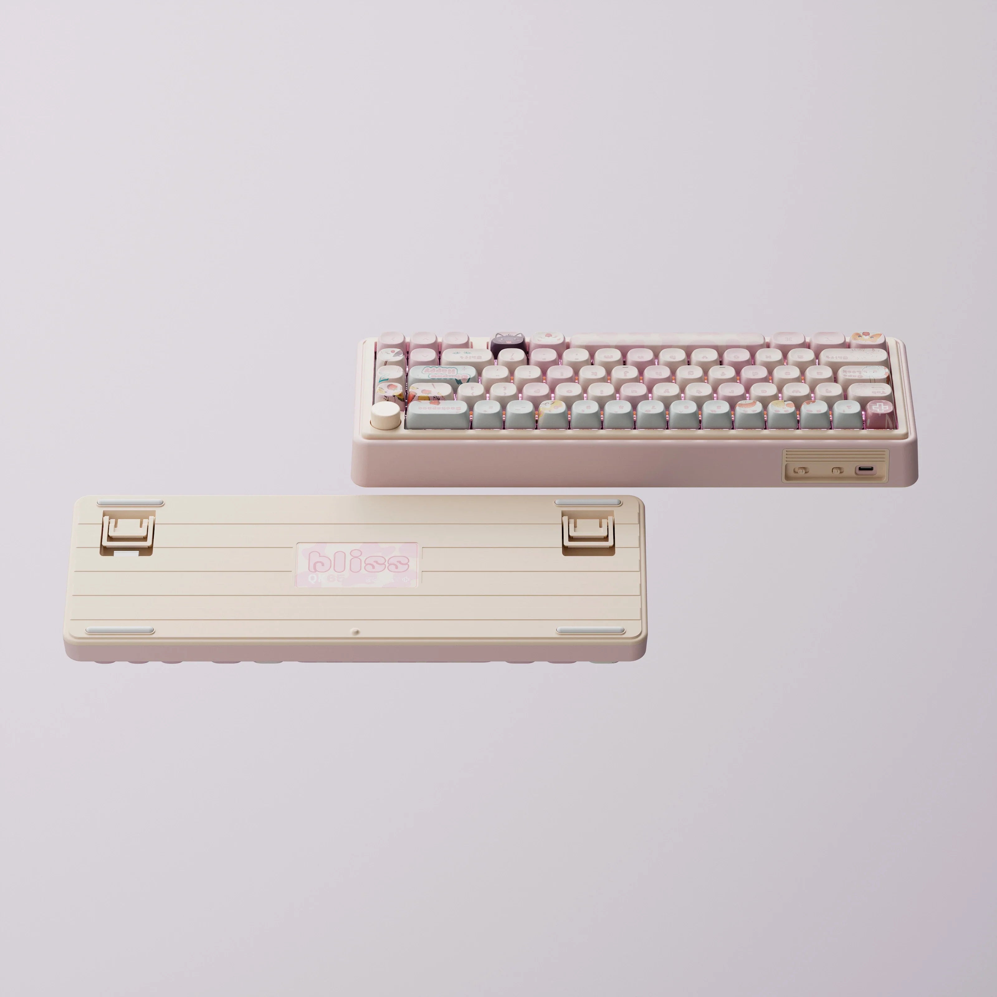 QwertyKey65 Pro Bliss Bluetooth Wireless VIA Hotswap RGB Mechanical Gaming Keyboard
