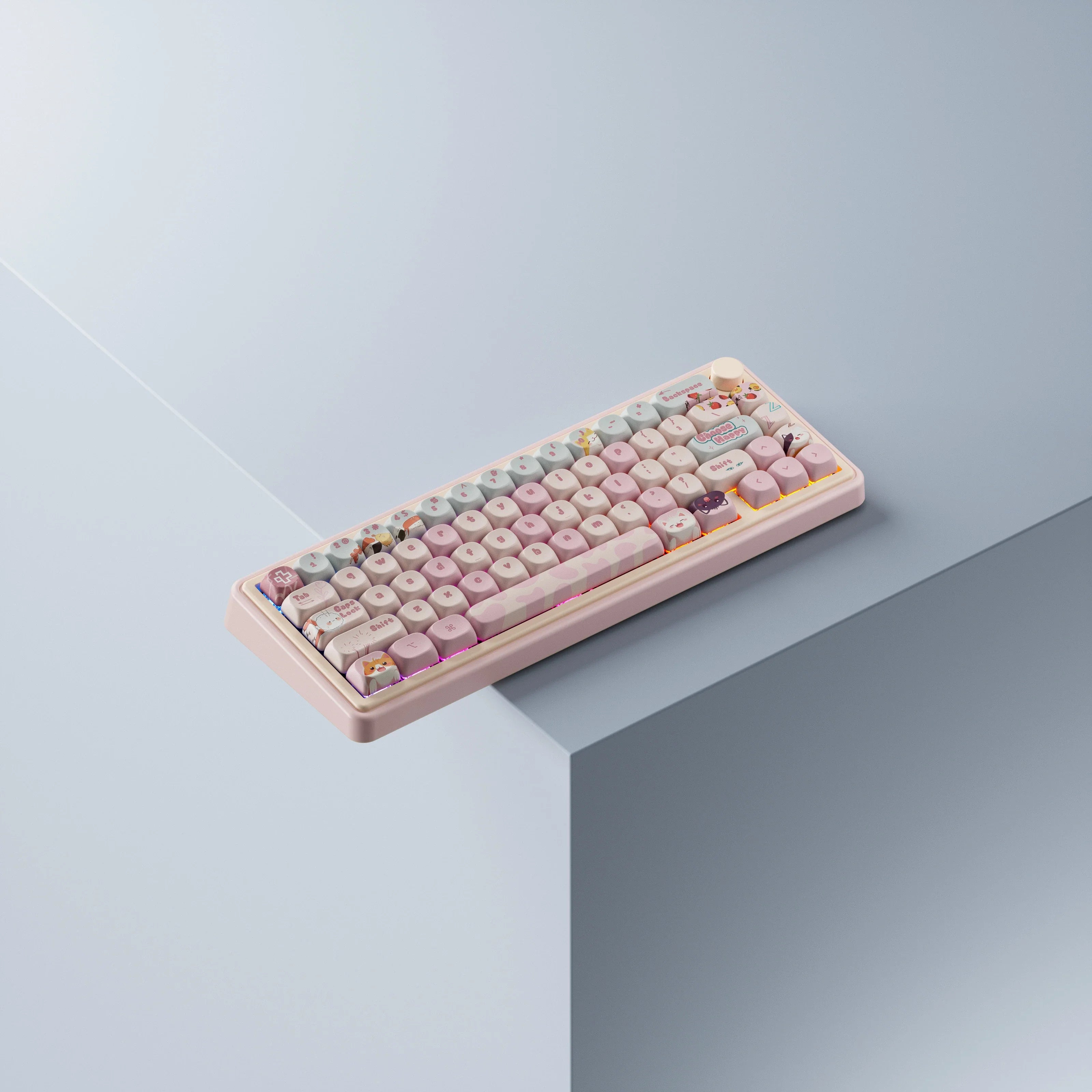 QwertyKey65 Pro Bliss Bluetooth Wireless VIA Hotswap RGB Mechanical Gaming Keyboard