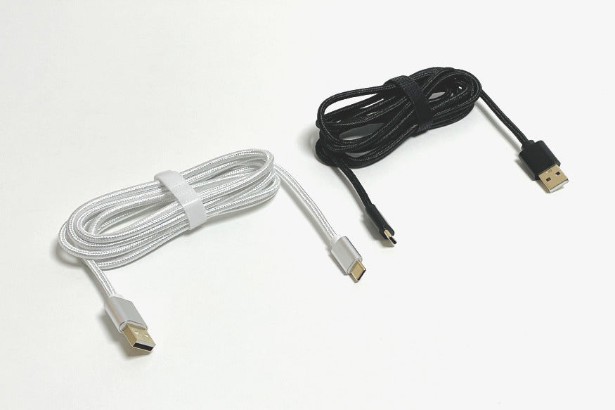 Cable USB-C White/Black - QwertyKey