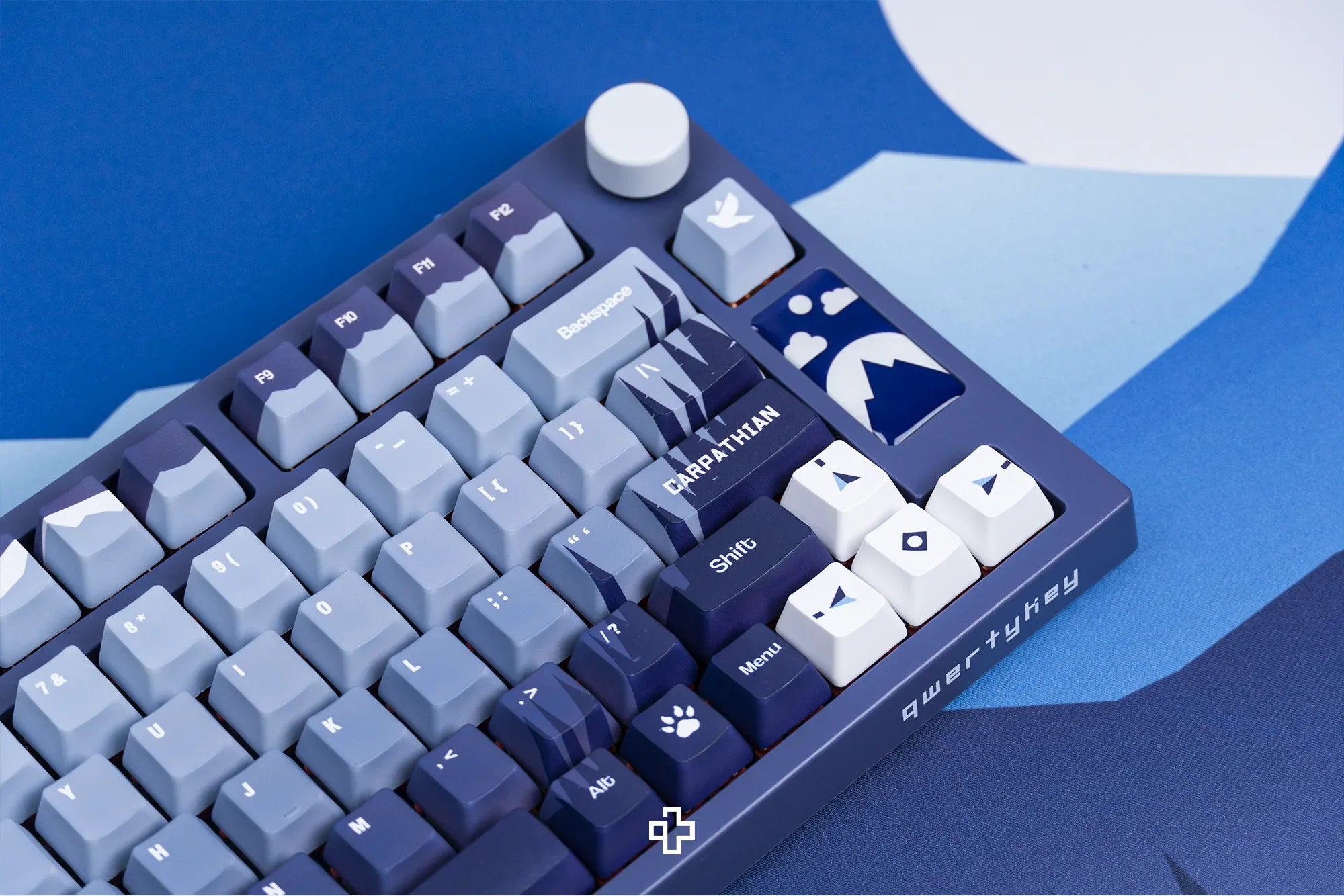 QwertyKey75 Carpathian Bluetooth Wireless Hotswap RGB VIA/QMK Gasket Mounted Mechanical Gaming Keyboard