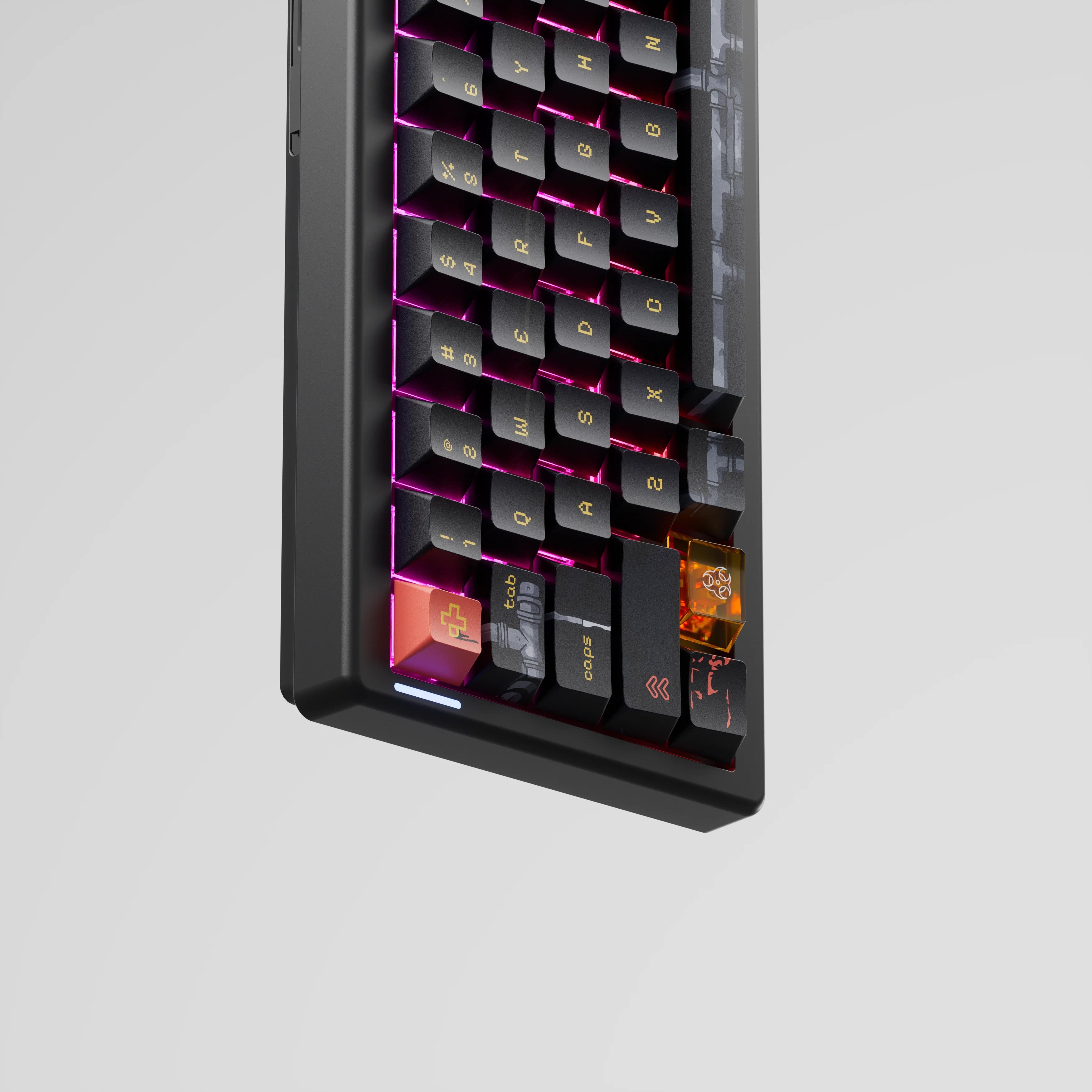 QwertyKey61 PRO Fallout Bluetooth Wireless Hotswap RGB Mechanical Gaming Keyboard