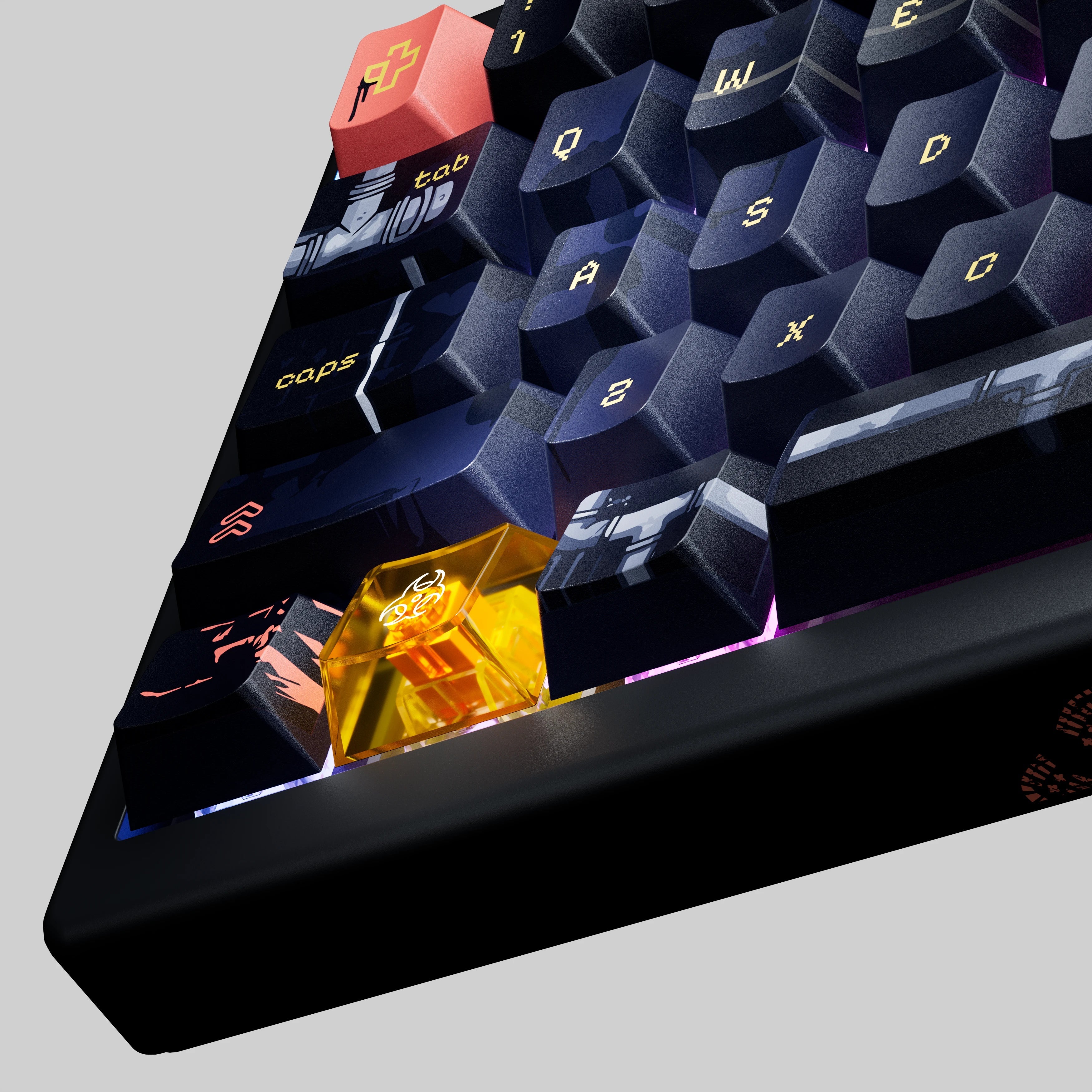 QwertyKey61 PRO Fallout Bluetooth Wireless Hotswap RGB Mechanical Gaming Keyboard