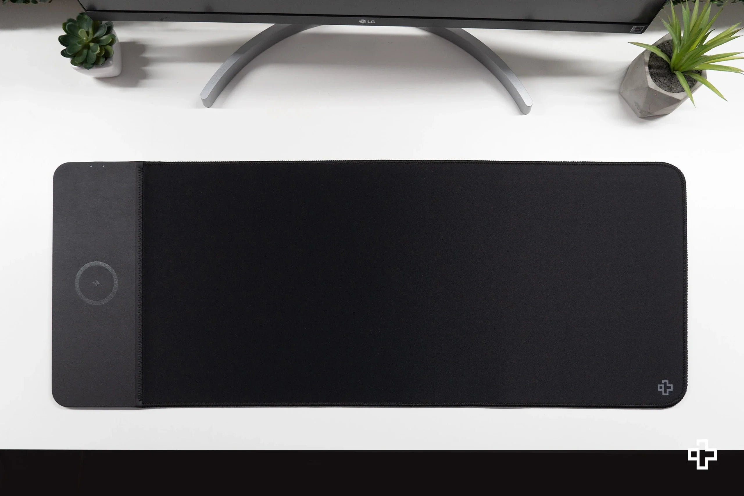 Deskmat Mousepad Wireless Charging Black