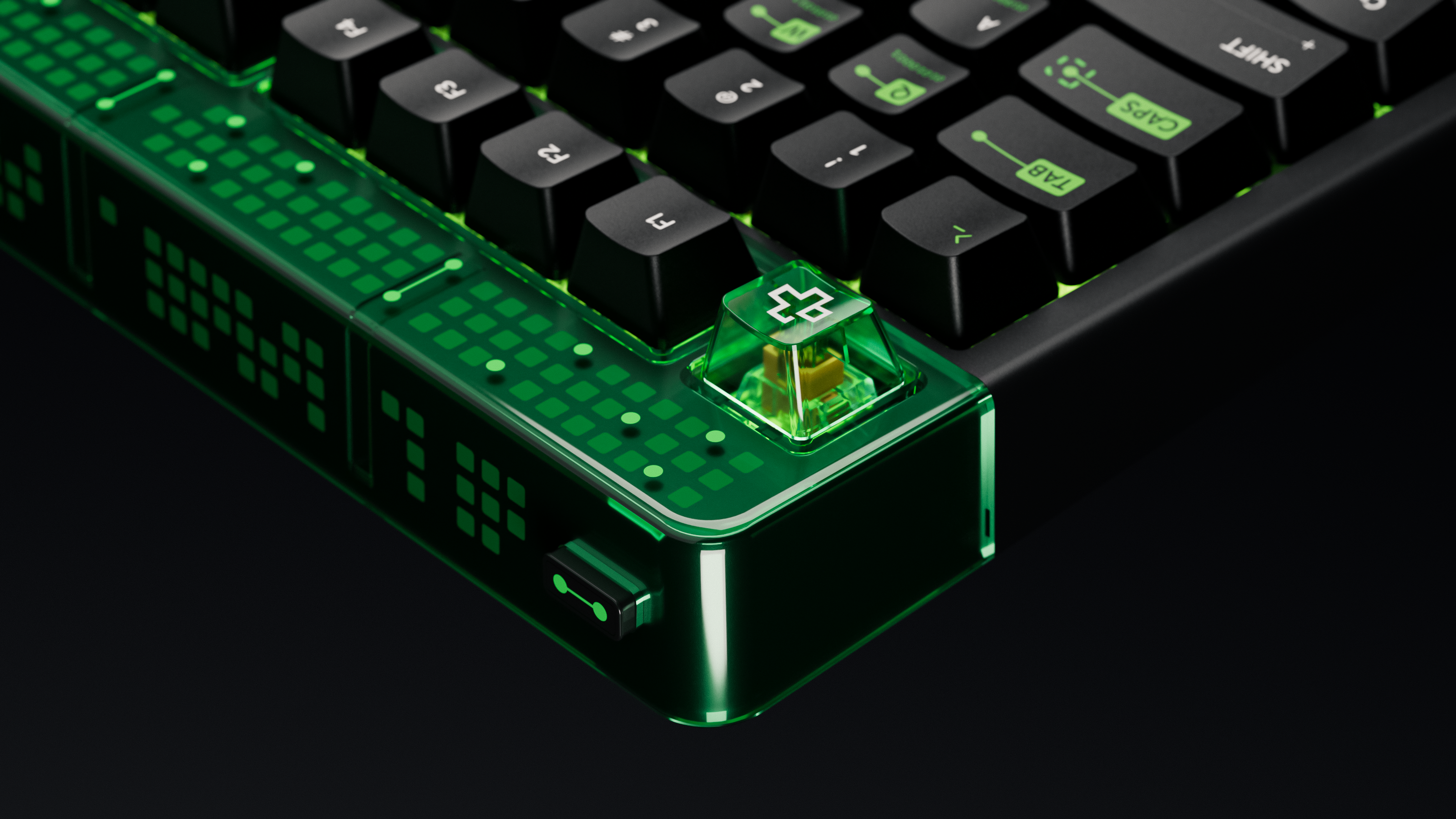 QwertyKey100 Matrix Hotswap RGB Pixel Screen Bluetooth Gasket Mount Mechanical Gaming Keyboard