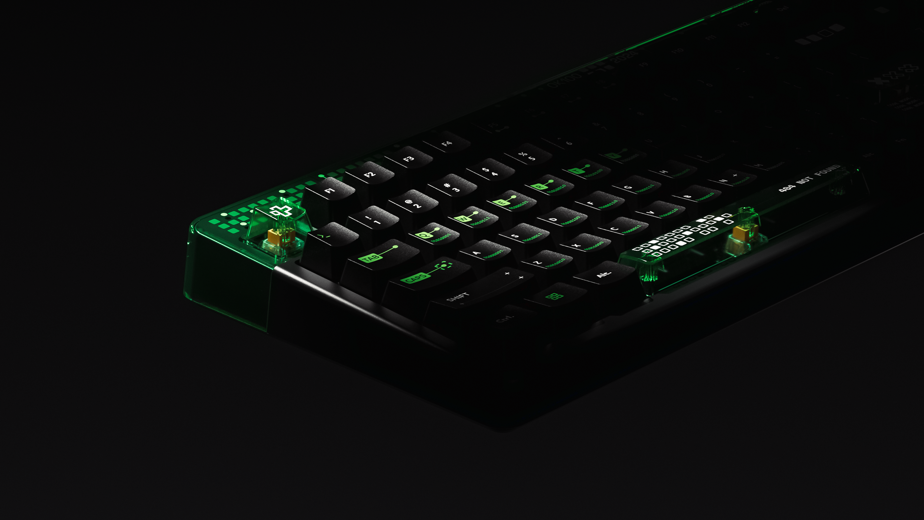 QwertyKey100 Matrix Hotswap RGB Pixel Screen Bluetooth Gasket Mount Mechanical Gaming Keyboard