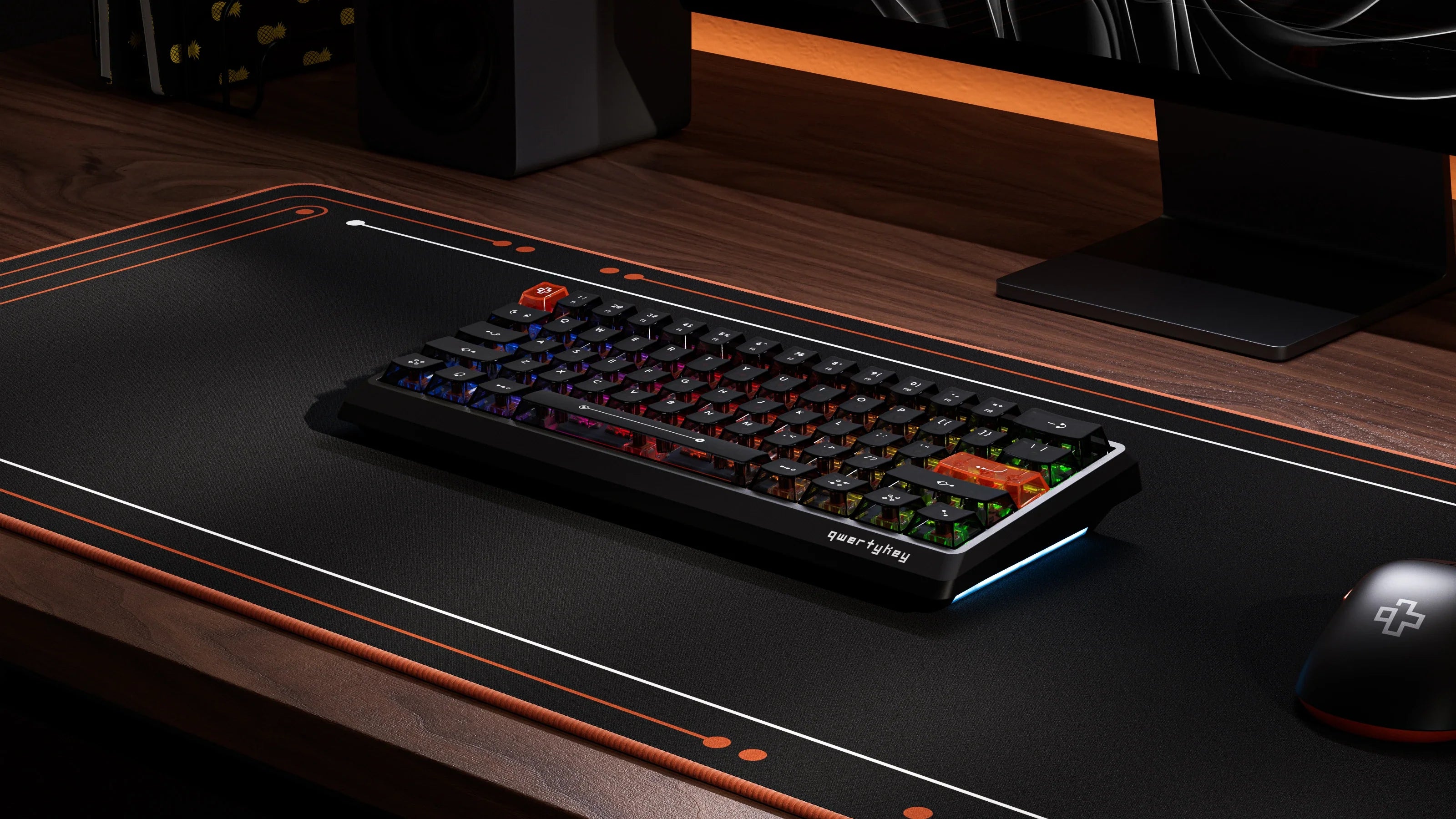 QK61 HE Phantom Black – Mechanical Gaming Keyboard Hall Effect, Rapid Trigger, RGB, Snap Tap, Magnetic Switches