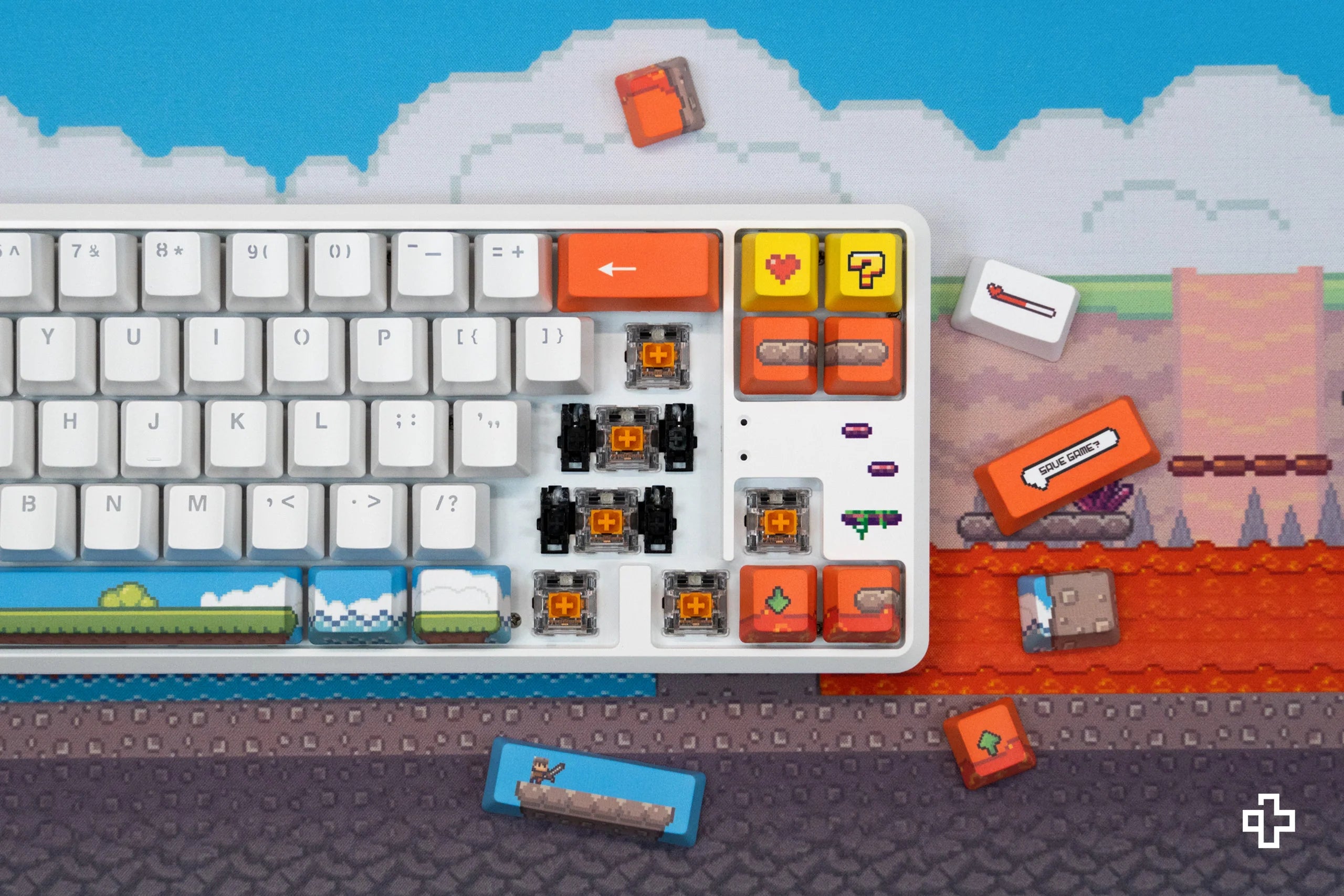 QwertyKey65 Arcade Hotswap RGB Mechanical Gaming Keyboard