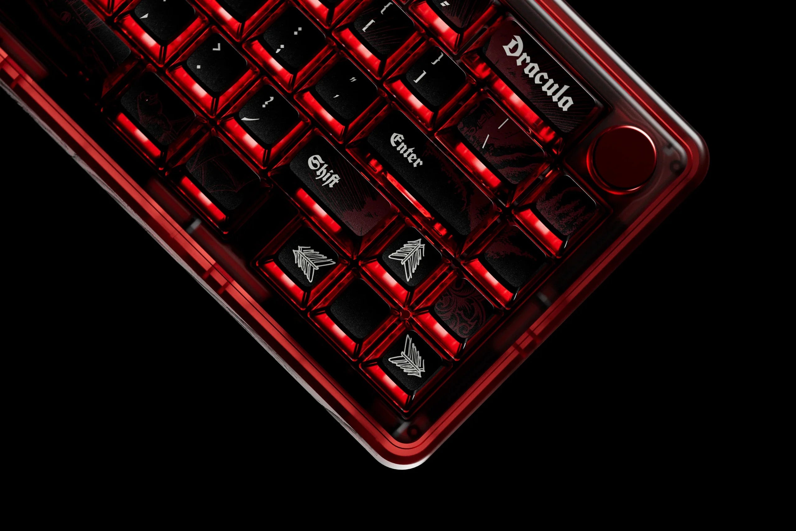 QwertyKey65 Pro Dracula Bluetooth Wireless VIA Hotswap RGB Mechanical Gaming Keyboard