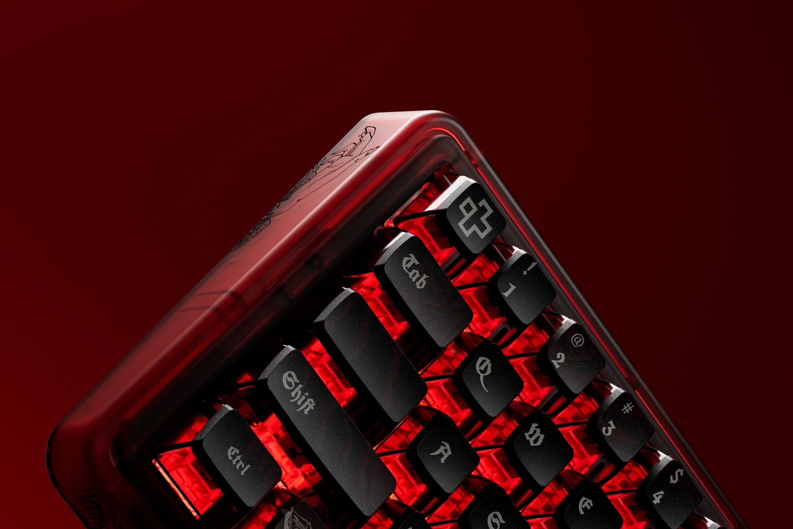 QwertyKey65 Pro Dracula Bluetooth Wireless VIA Hotswap RGB Mechanical Gaming Keyboard