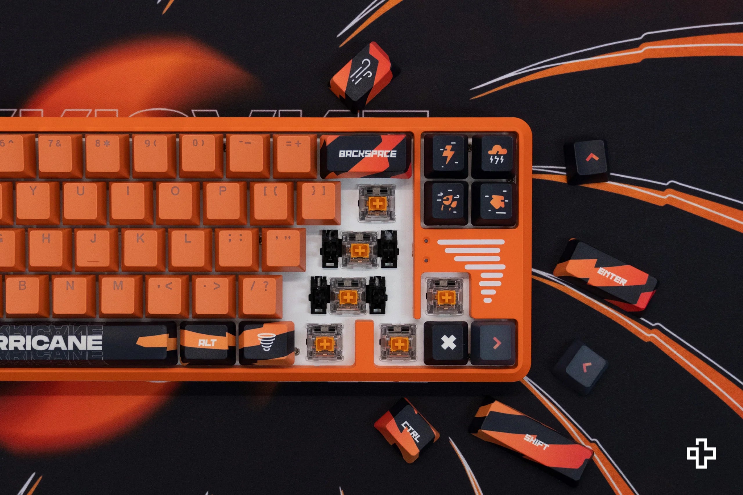 QwertyKey65 Hurricane Hotswap RGB Mechanical Gaming Keyboard
