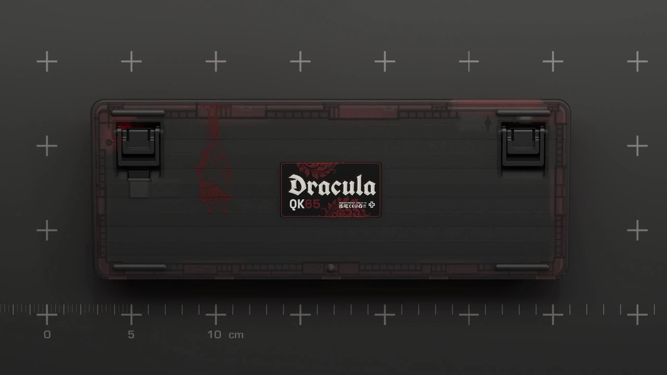 QwertyKey65 Pro Dracula Bluetooth Wireless VIA Hotswap RGB Mechanical Gaming Keyboard