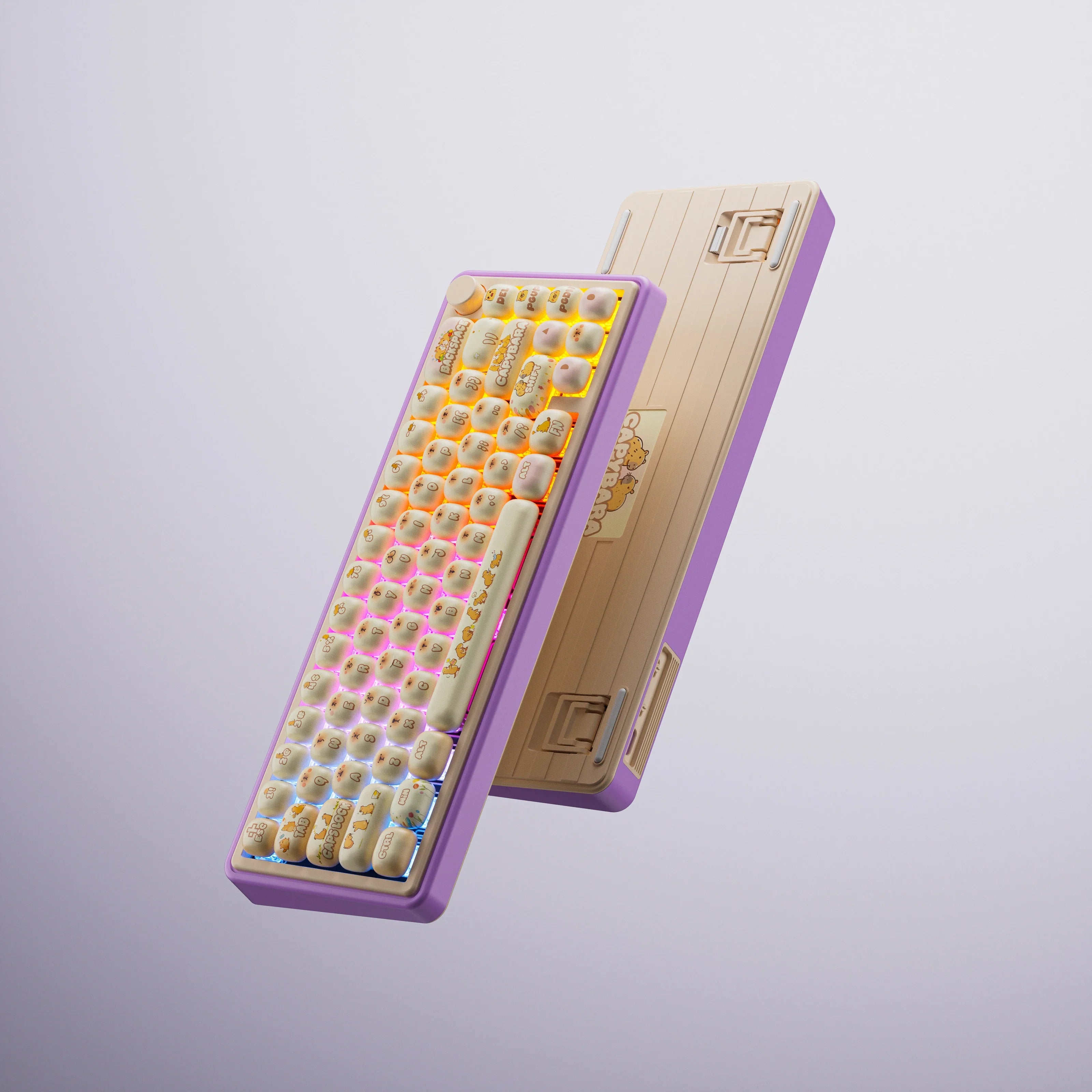 QwertyKey65 Pro Capybara Bluetooth Wireless Limited Edition VIA Hotswap RGB Mechanical Gaming Keyboard