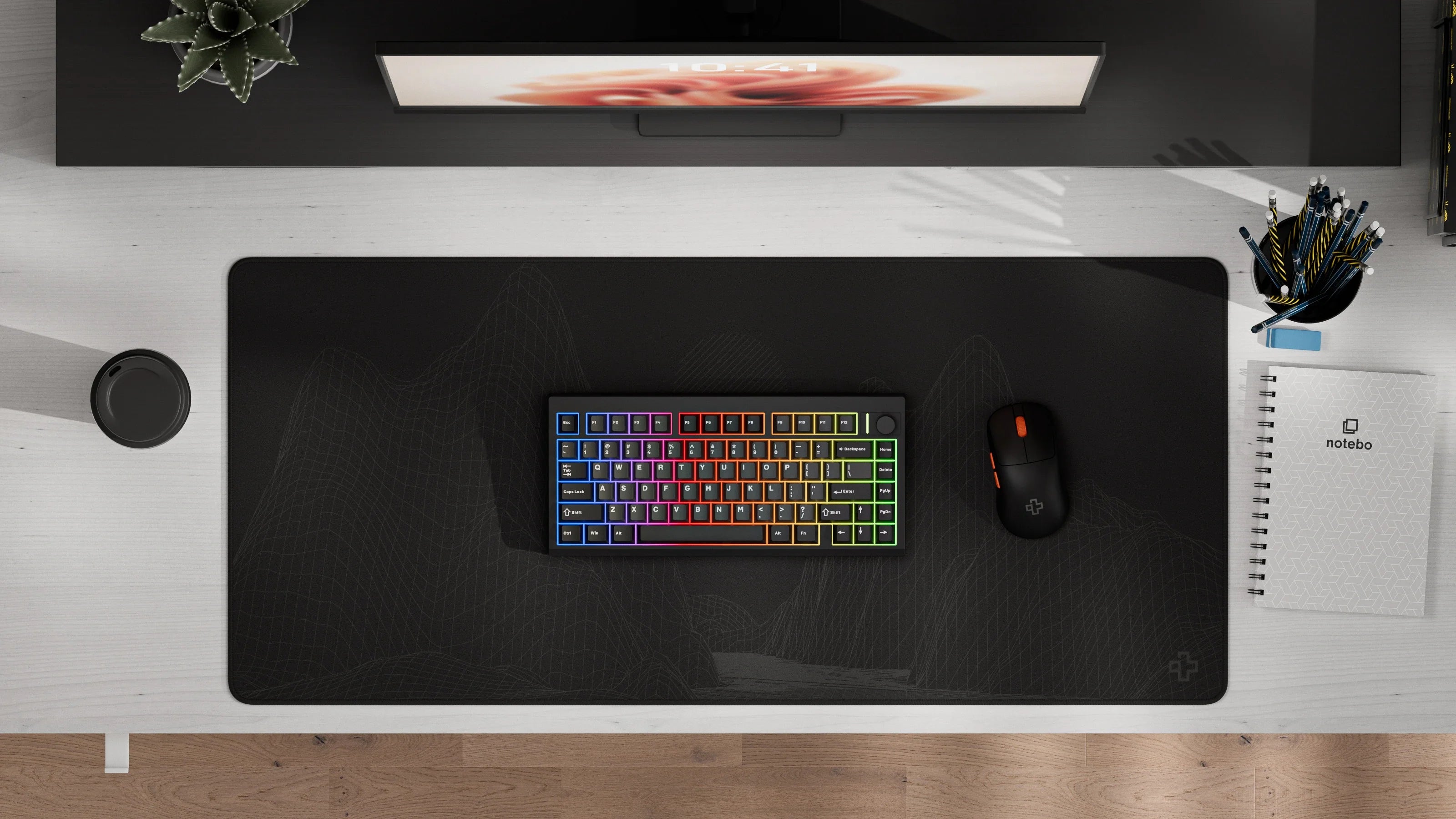 QwertyKey75 Pro V2 Black Bluetooth Wireless Hotswap RGB Web Software Gasket Mounted Mechanical Gaming Keyboard