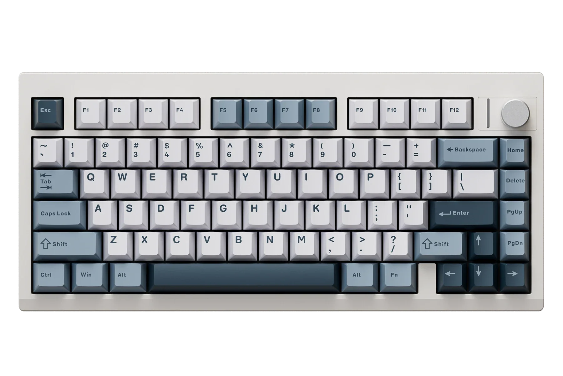 QwertyKey75 Pro V2 White Bluetooth Wireless Hotswap RGB Web Software Gasket Mounted Mechanical Gaming Keyboard