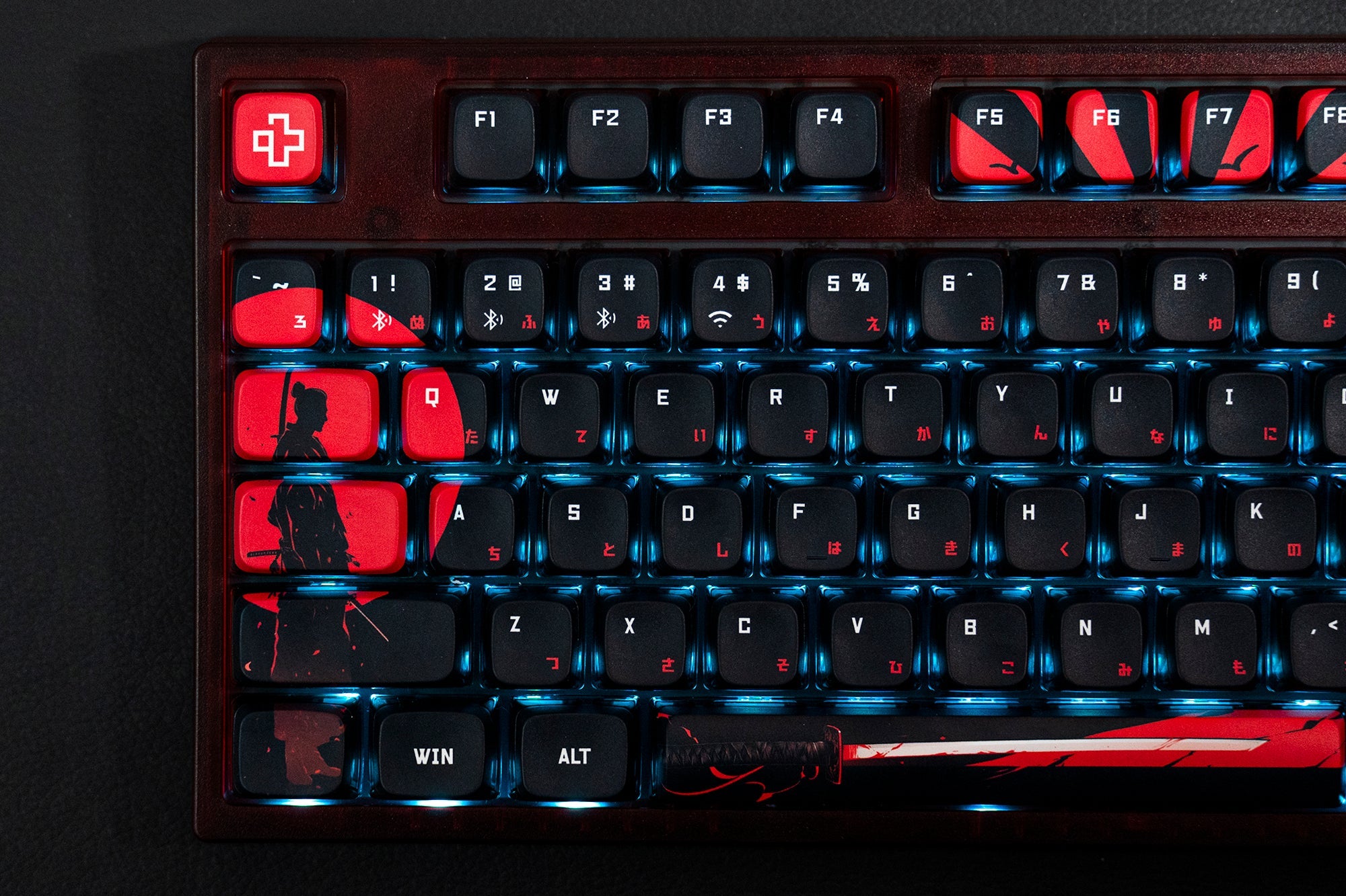 QwertyKey75 Samurai Bluetooth Wireless Hotswap RGB VIA/QMK Gasket Mounted Mechanical Gaming Keyboard