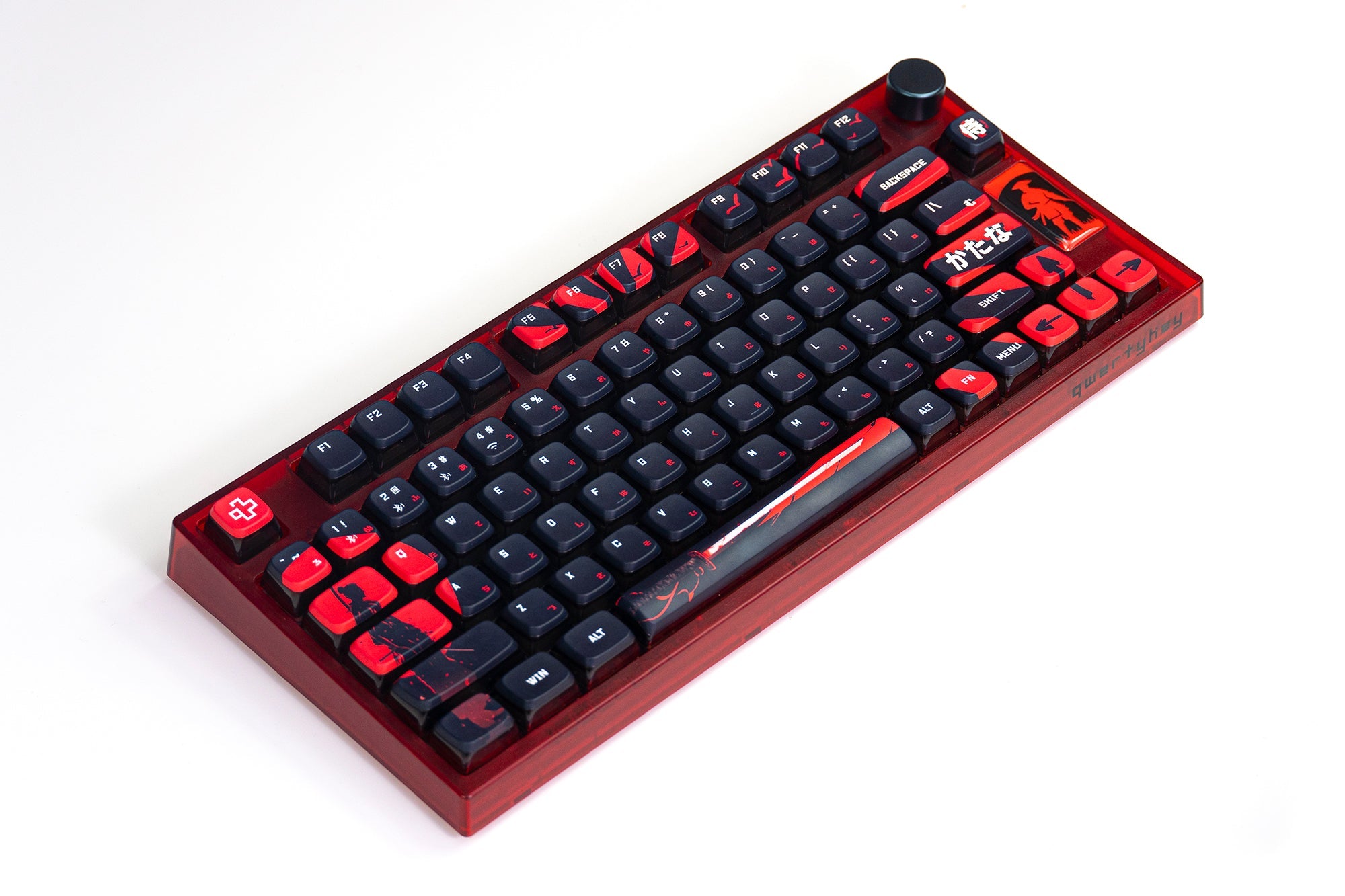QwertyKey75 Samurai Bluetooth Wireless Hotswap RGB VIA/QMK Gasket Mounted Mechanical Gaming Keyboard