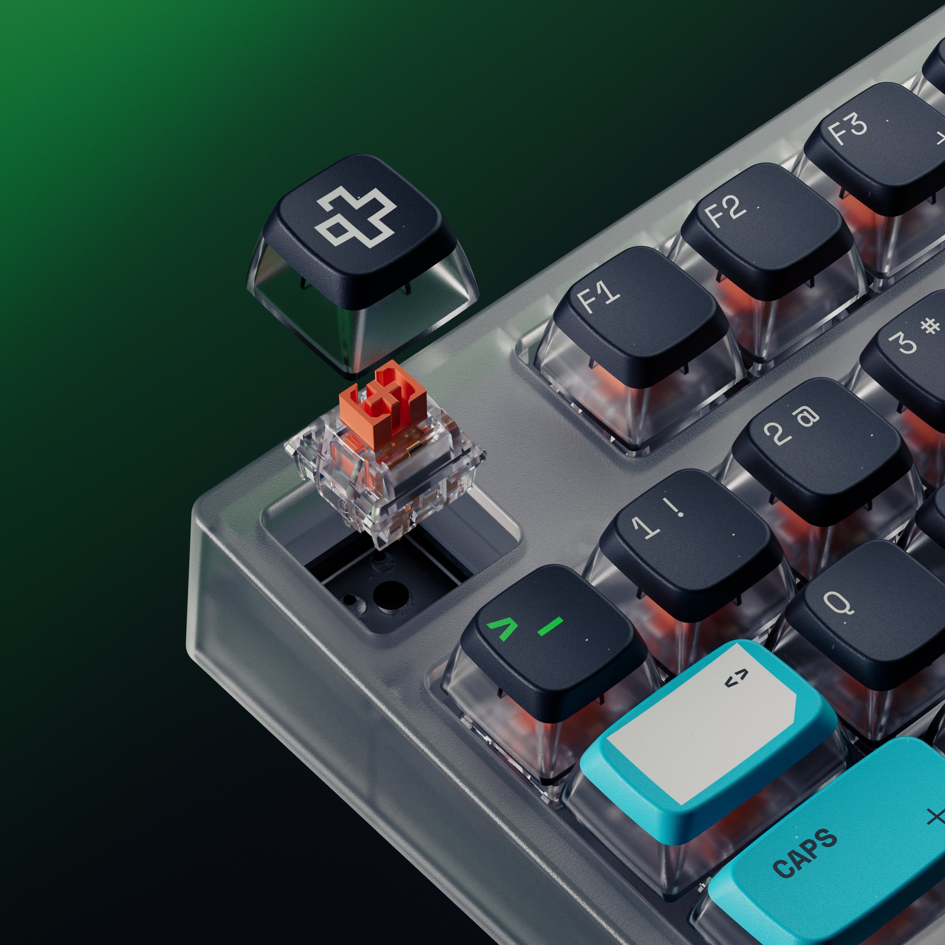 QwertyKey75 Terminal Bluetooth Wireless Hotswap RGB VIA/QMK Gasket Mounted Mechanical Gaming Keyboard