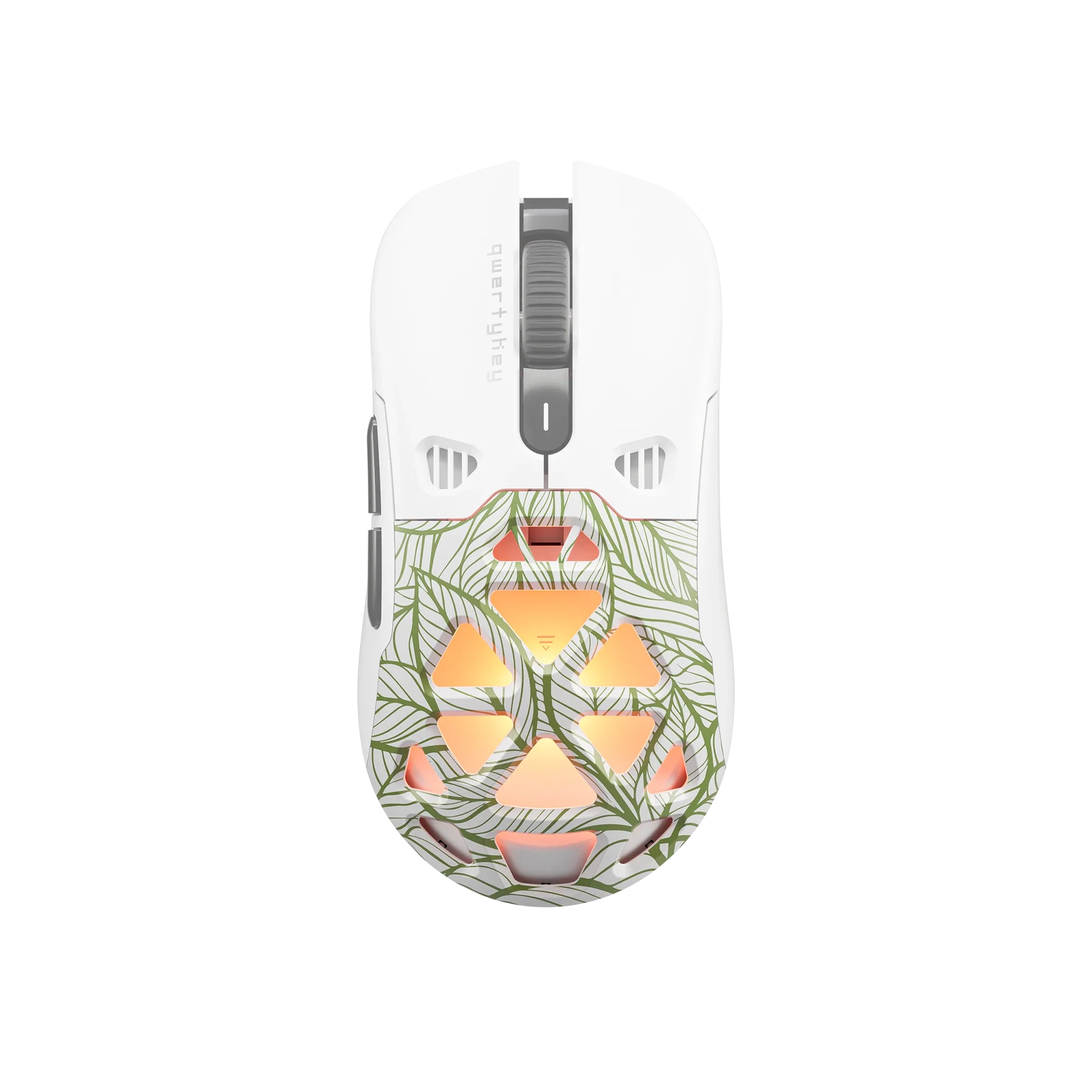 QKM1 Leaf White Mouse Cover