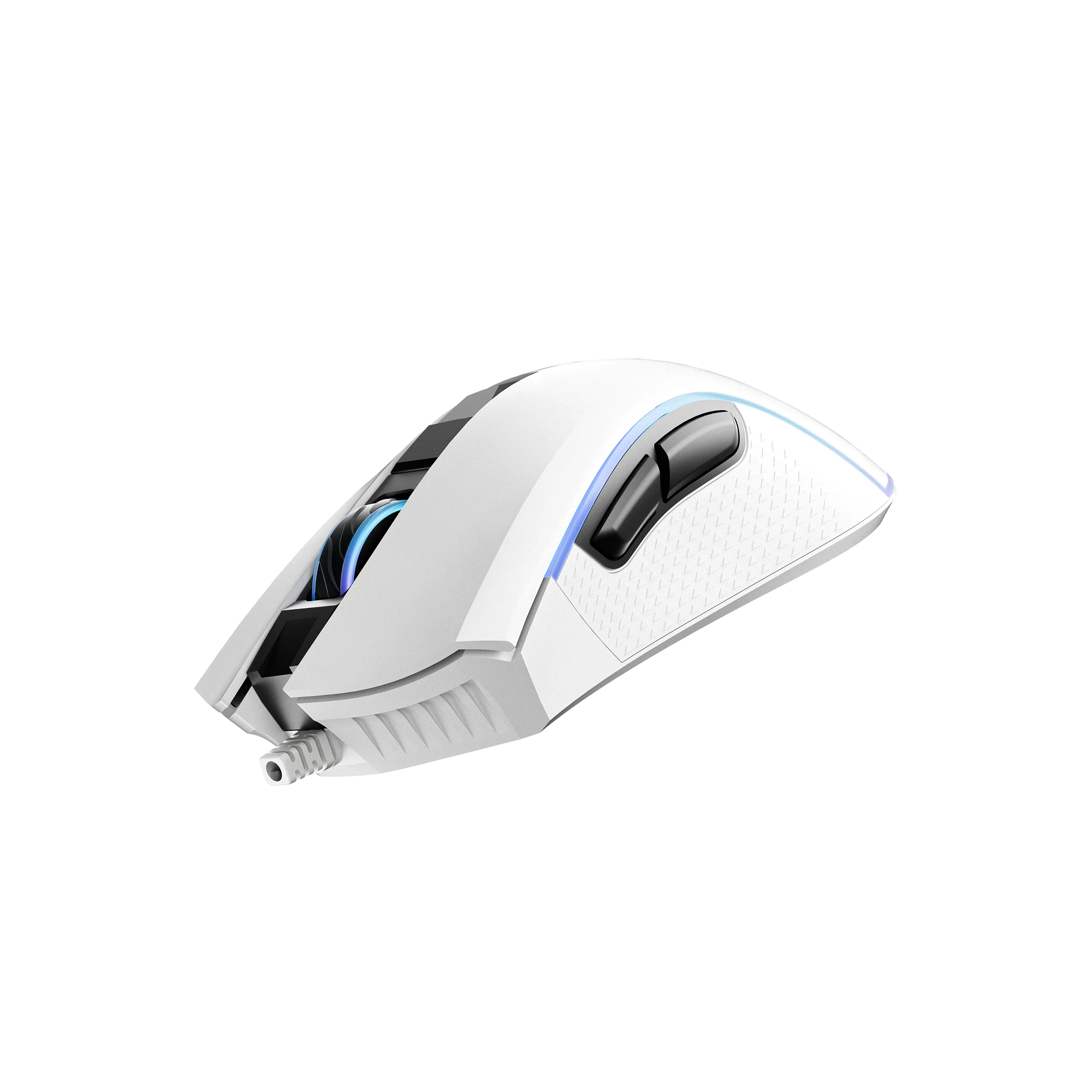 QwertyKey Forge White, RGB, 12.000 DPI, Software Gaming Mouse