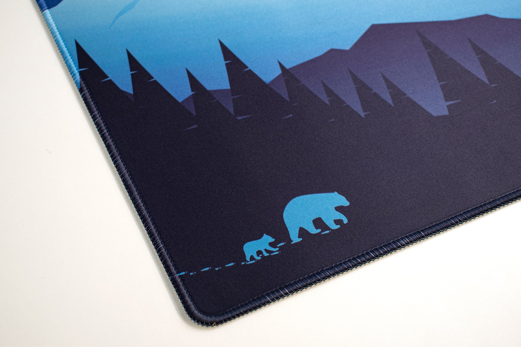 Deskmat Mousepad QwertyKey Carpathian 4mm stitched edges - QwertyKey