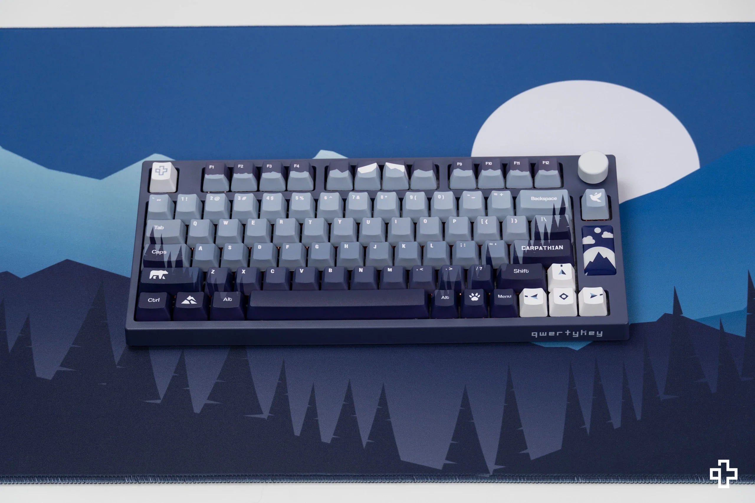 QwertyKey Carpathian Deskmat 4mm Stitched Edges