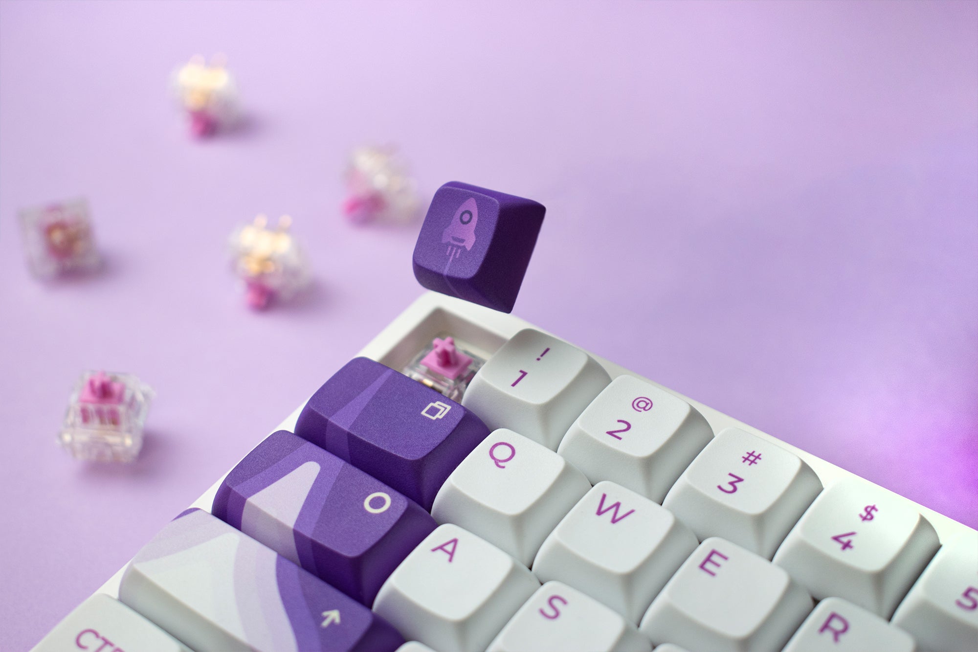 Keycap Set QwertyKey LiftOff Profile XDA Material PBT - QwertyKey