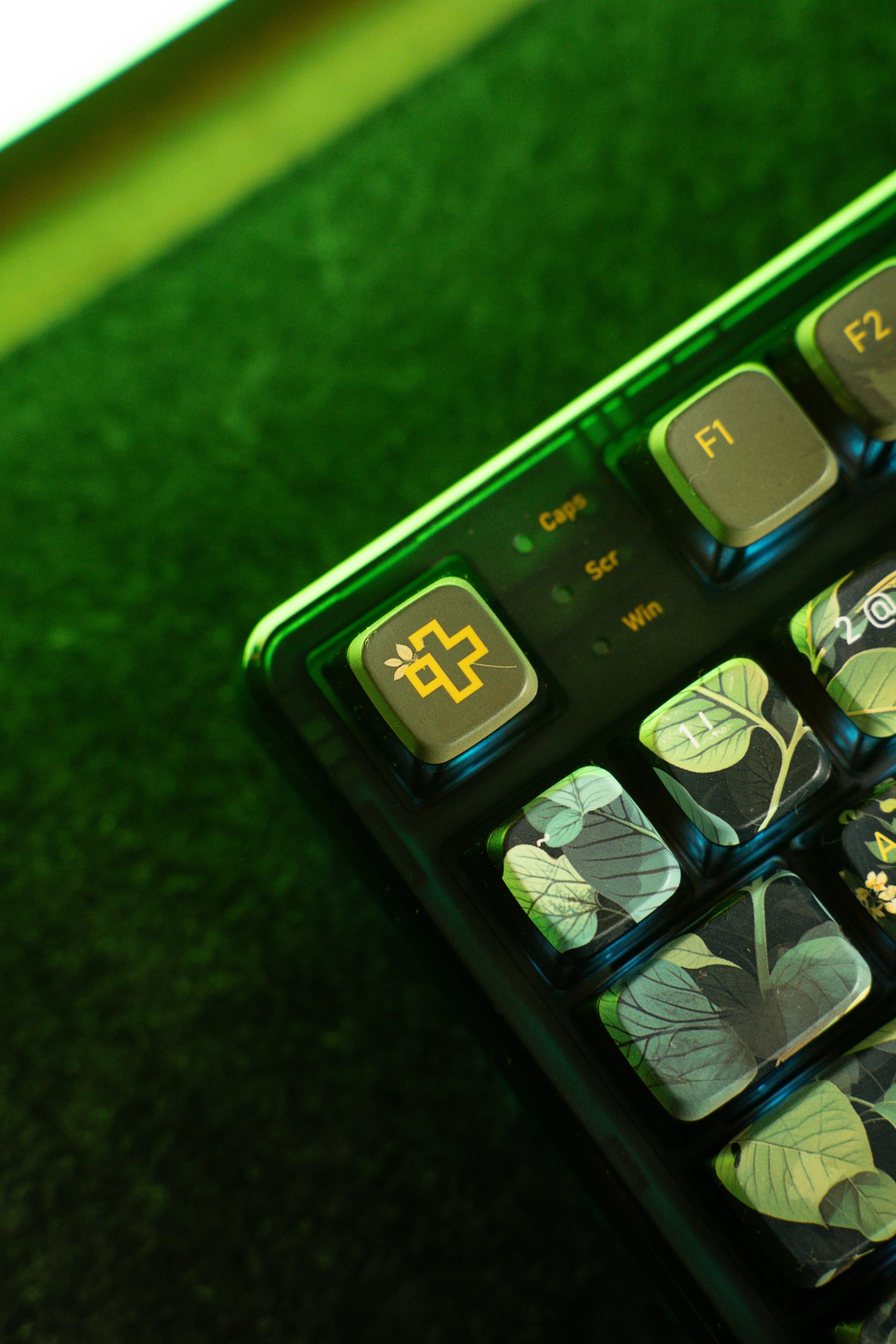 QwertyKey80 Leaf Bluetooth Wireless Hotswap RGB QMK/VIA Gasket Mounted Mechanical Gaming Keyboard with Screen