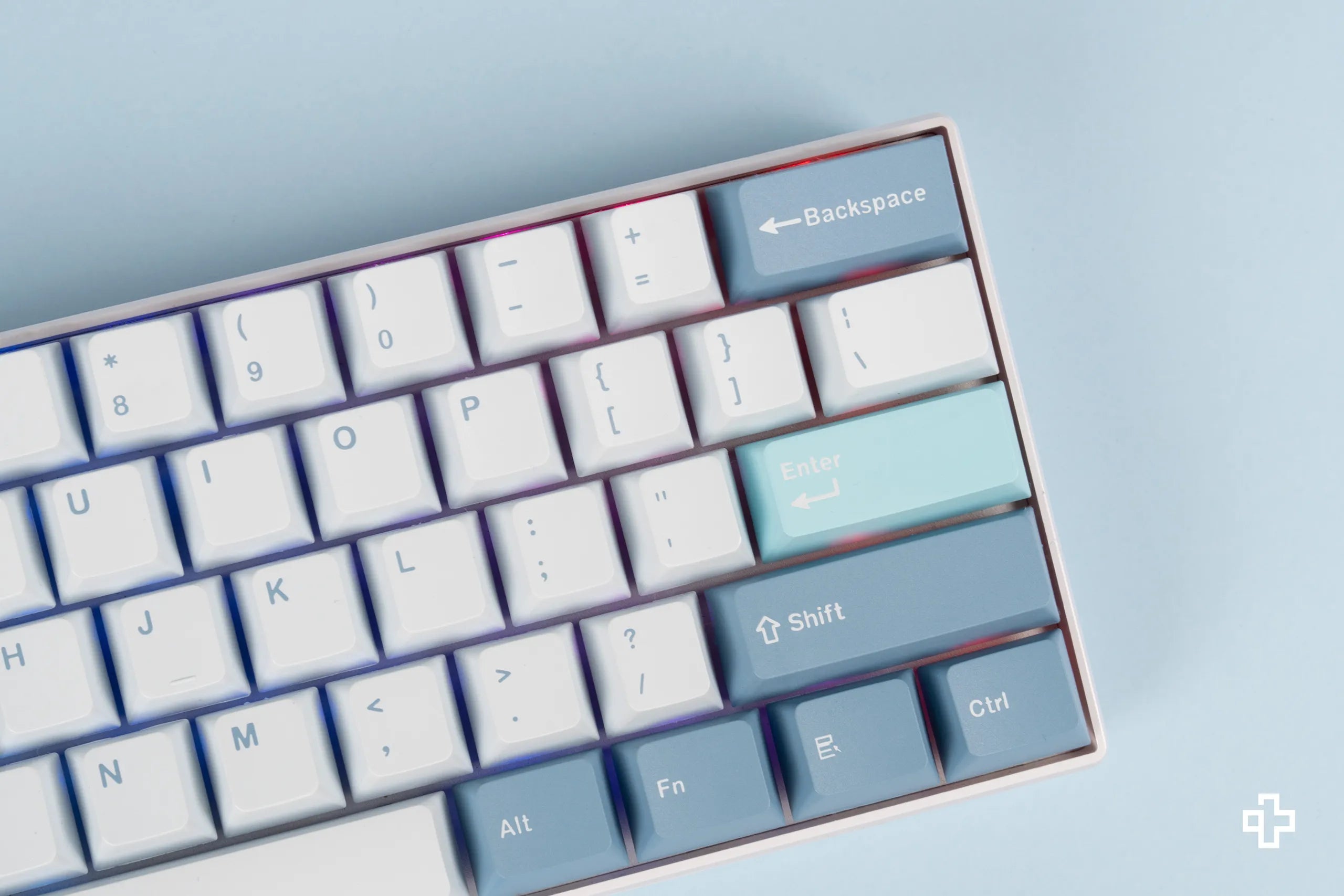 QwertyKey Iceberg PBT Double Shot OEM Profile Keycap Set