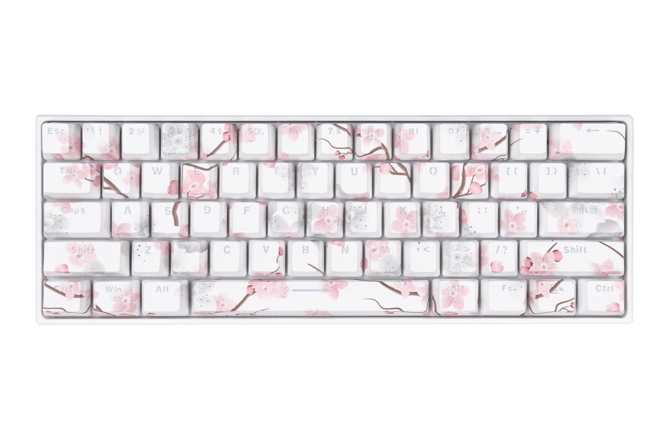 Sakura Translucent OEM Profile ABS double shot Keycap Set