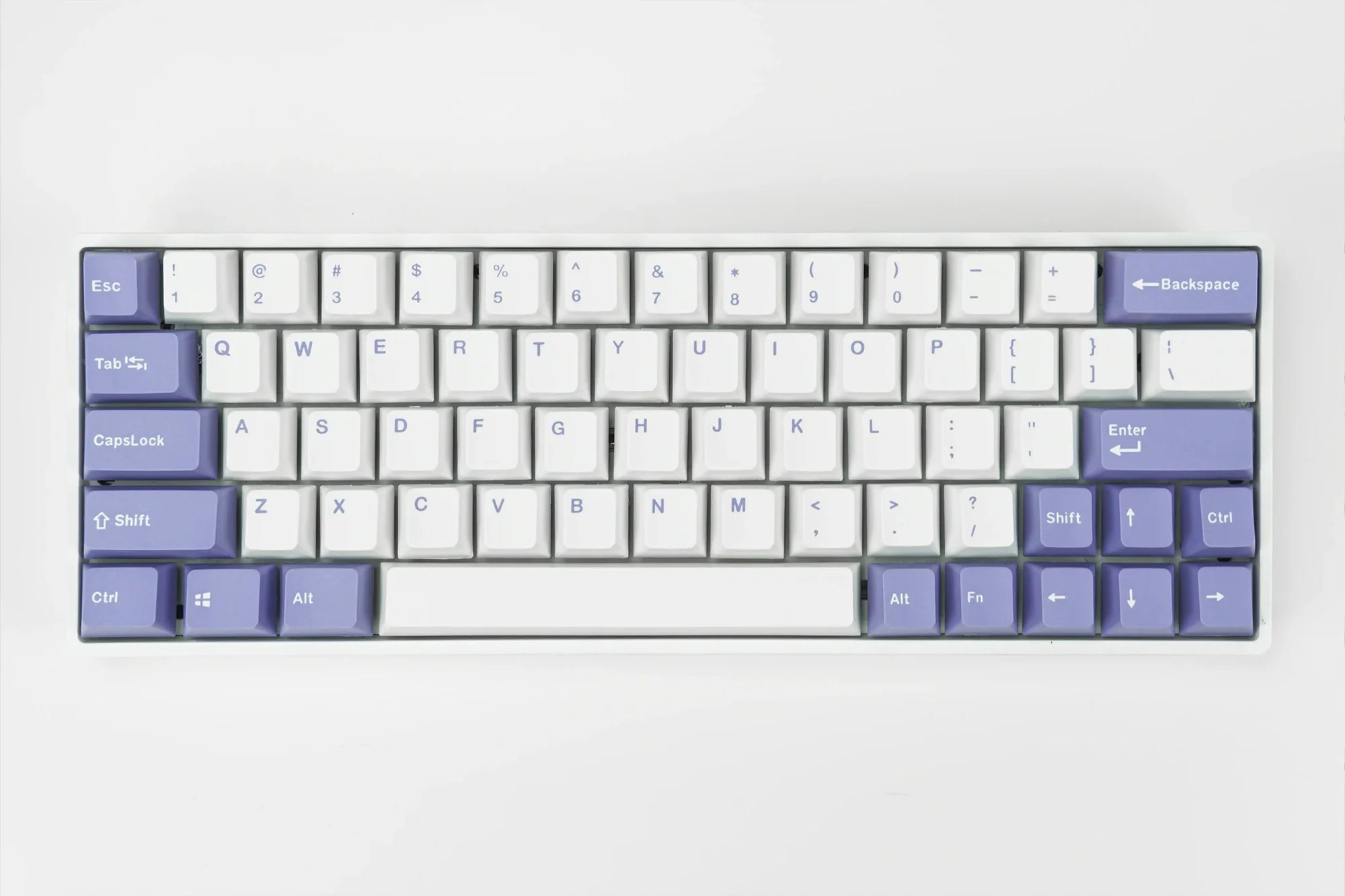 QwertyKey Violet PBT Double Shot OEM Profile Keycap Set