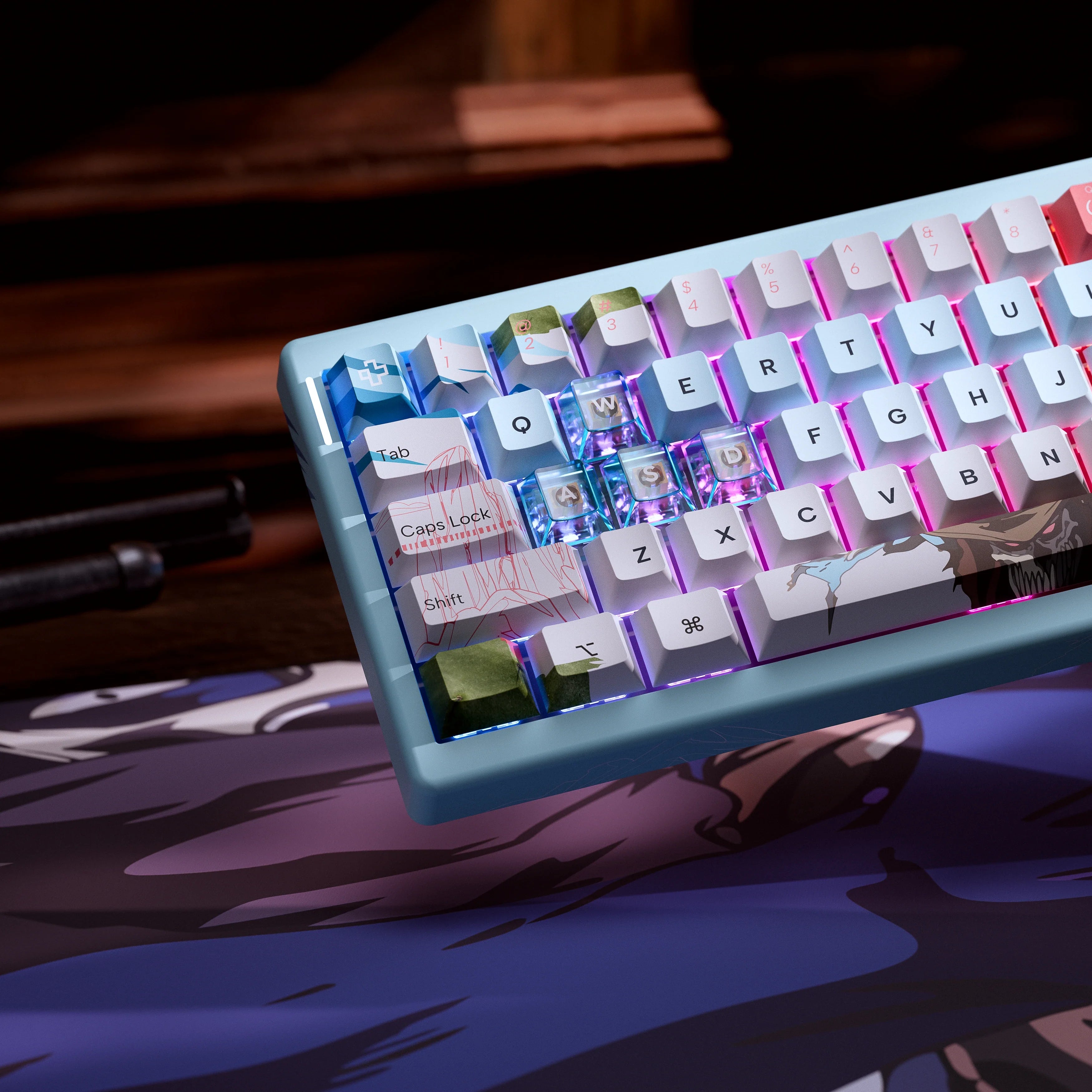 QwertyKey61 PRO Western Bluetooth Wireless Hotswap RGB Mechanical Gaming Keyboard