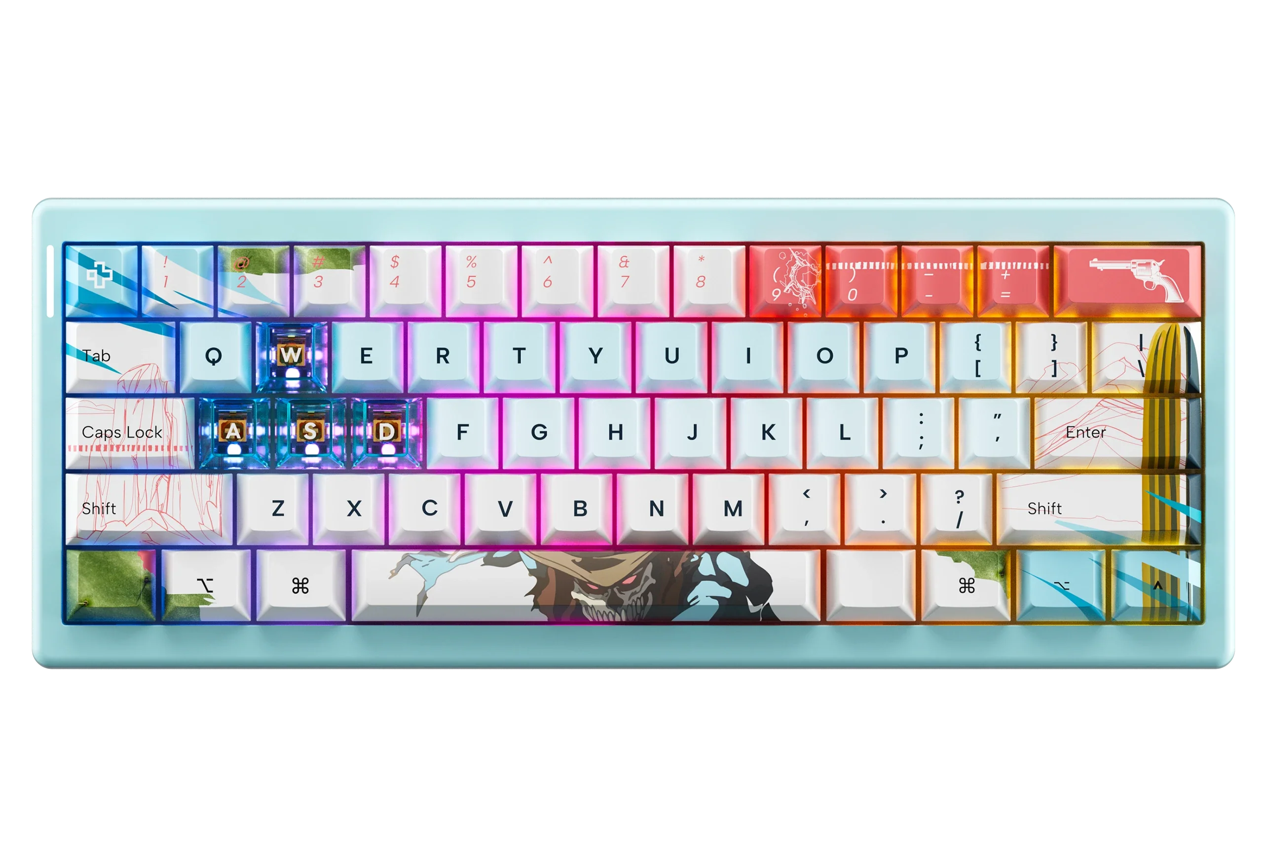 QwertyKey61 PRO Western Bluetooth Wireless Hotswap RGB Mechanical Gaming Keyboard