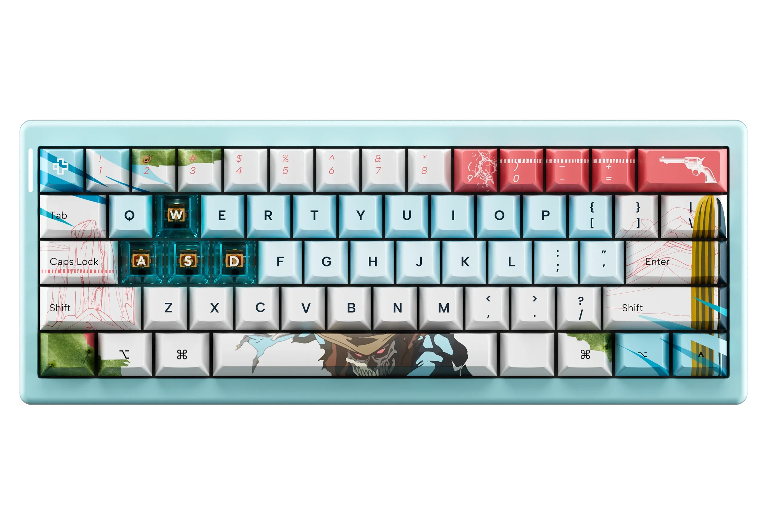 QwertyKey61 PRO Western Bluetooth Wireless Hotswap RGB Mechanical Gaming Keyboard