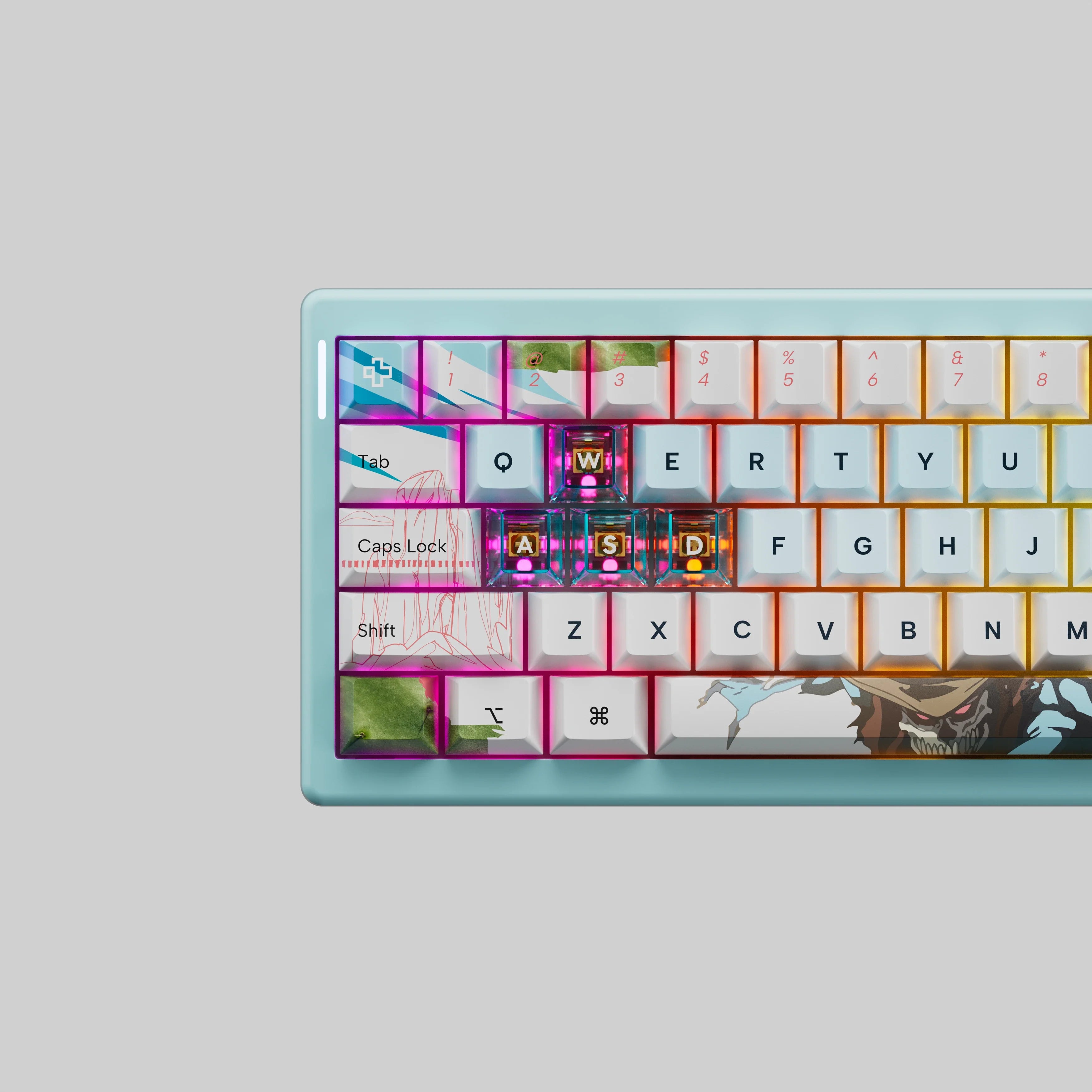 QwertyKey61 PRO Western Bluetooth Wireless Hotswap RGB Mechanical Gaming Keyboard