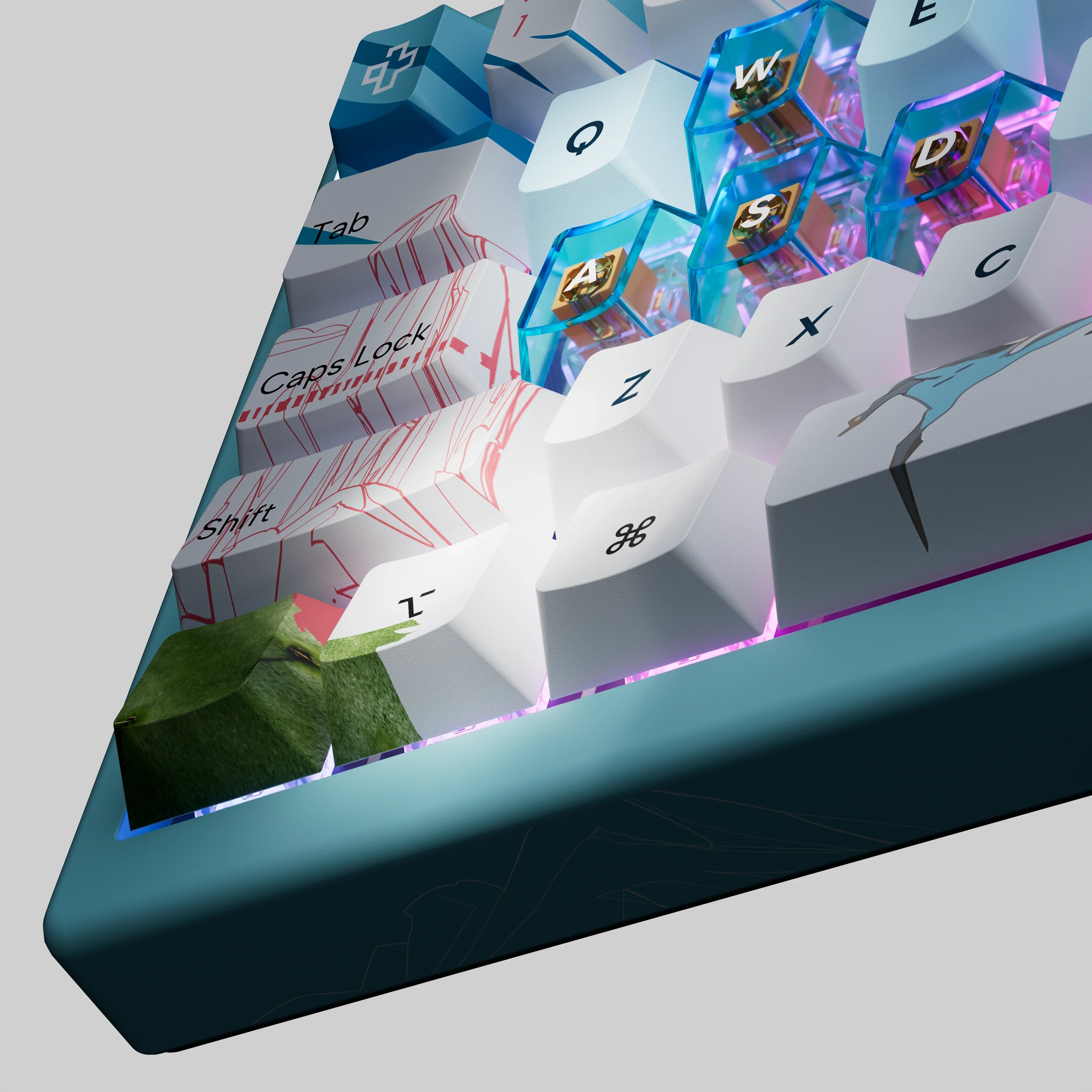 QwertyKey61 PRO Western Bluetooth Wireless Hotswap RGB Mechanical Gaming Keyboard