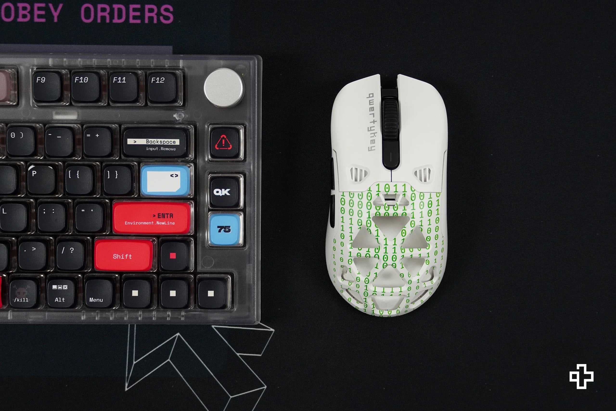 QKM1 Terminal White Mouse Cover