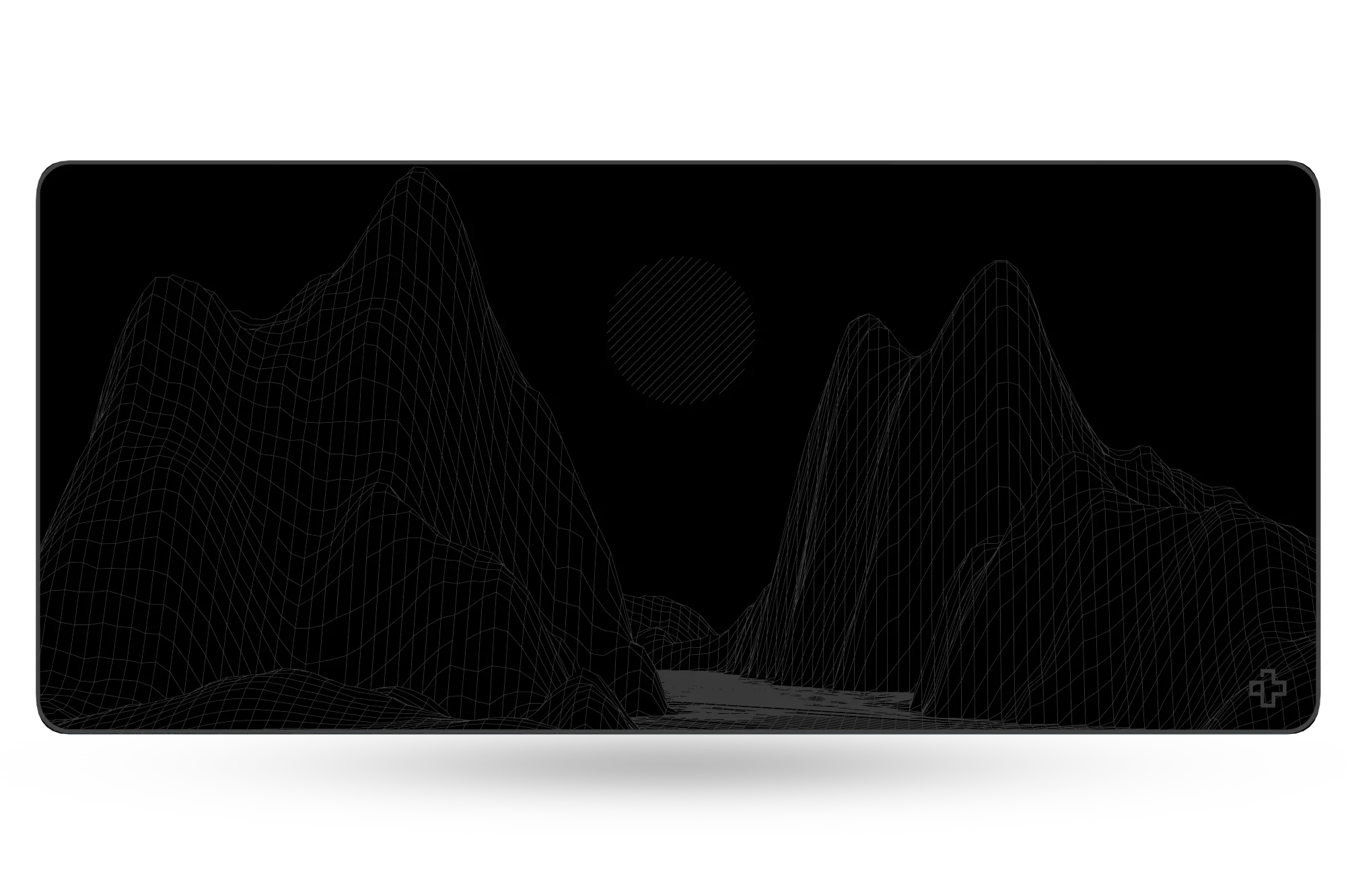 Deskmat Mousepad Flow Dark 4mm Stitched Edges