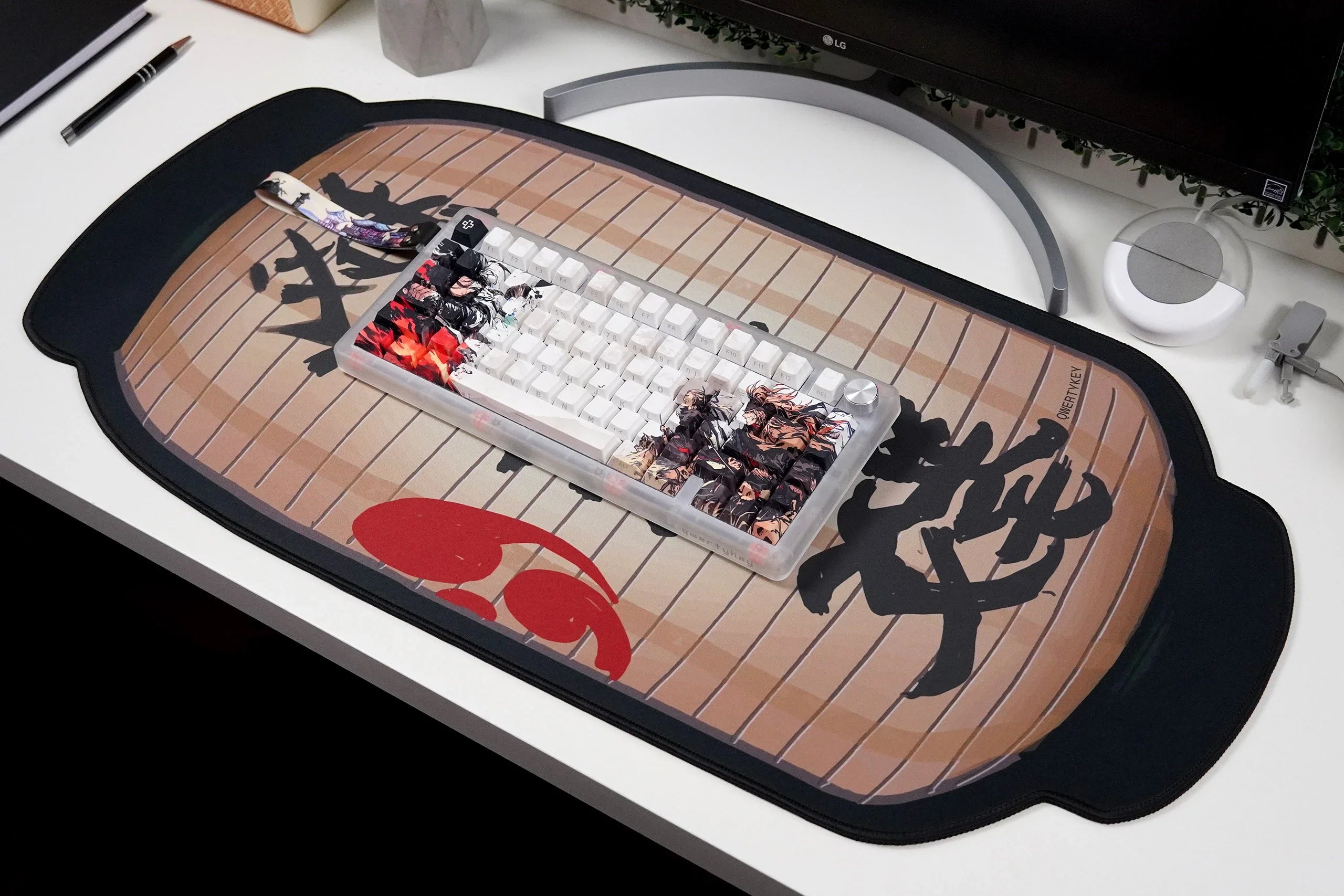 QwertyKey Striker Deskmat 4mm Stitched Edges