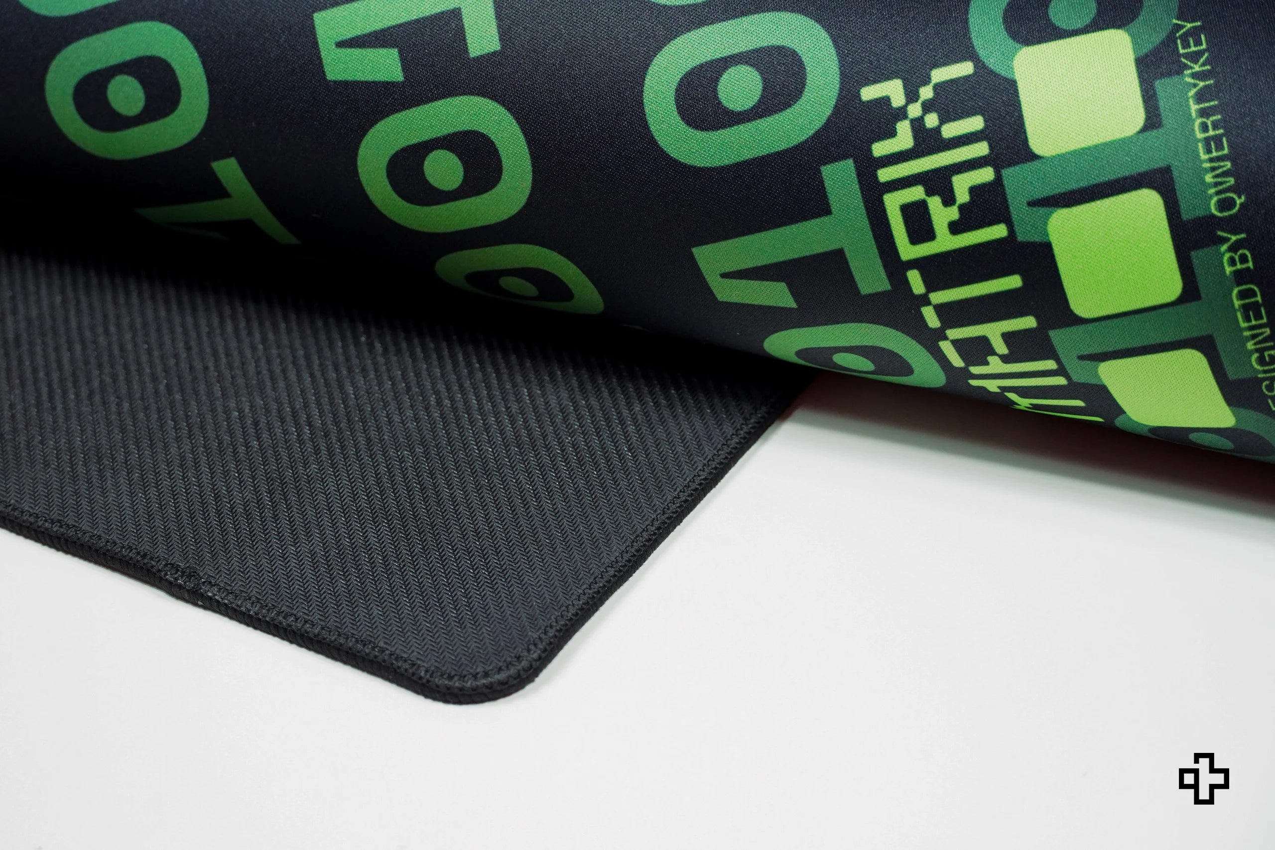 QwertyKey Matrix Deskmat 4mm Stitched Edges