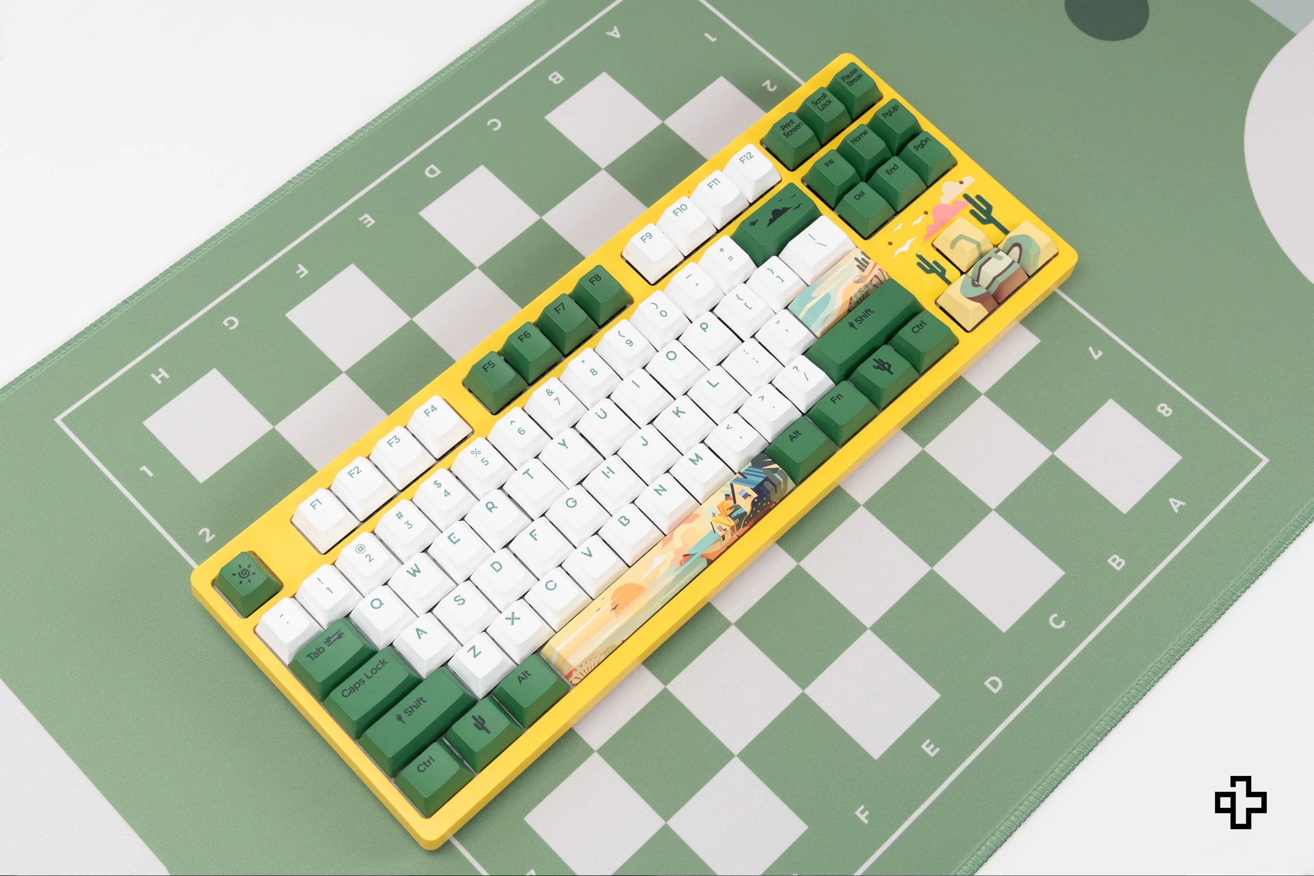 QwertyKey Chess Deskmat 4mm Stitched Edges