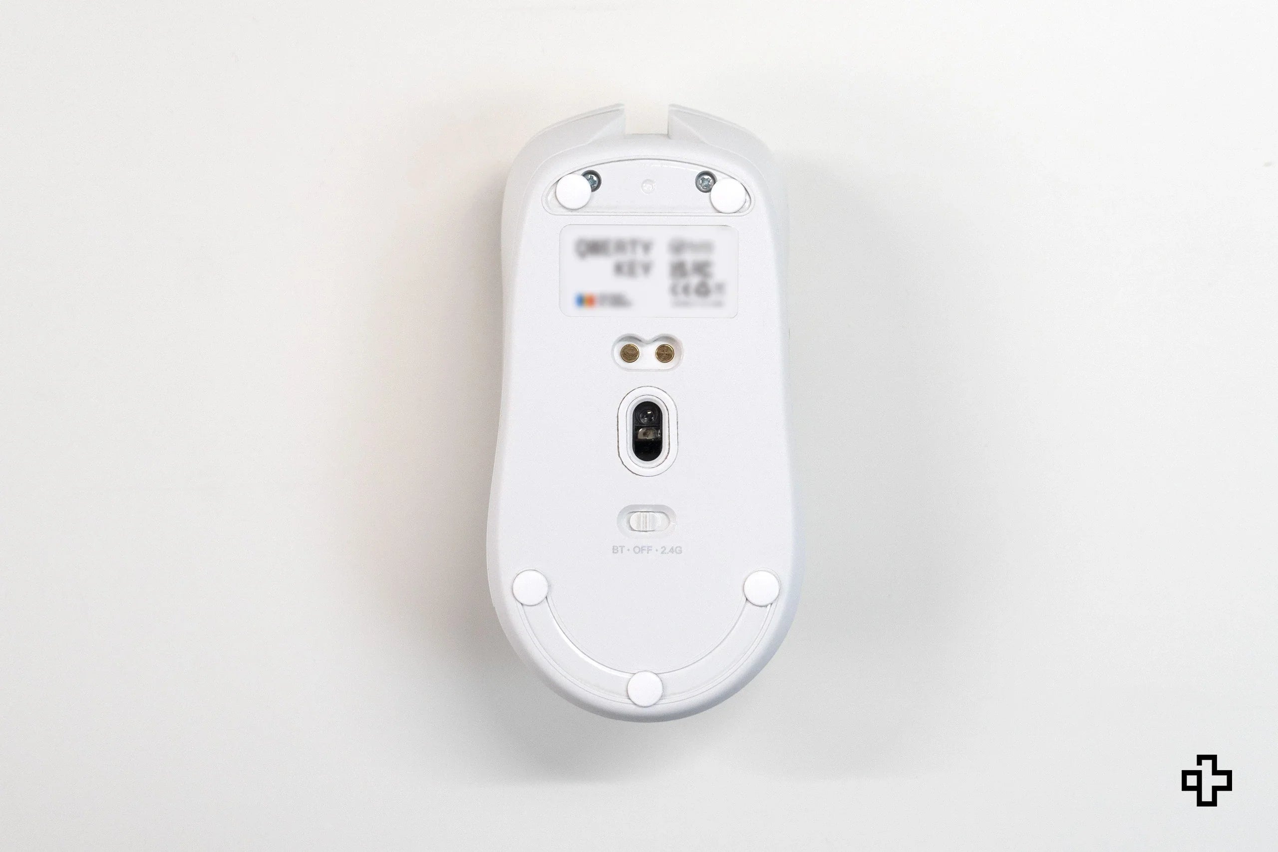 QwertyKey Glass Mouse Skates 40 Dots | PTFE + UPE
