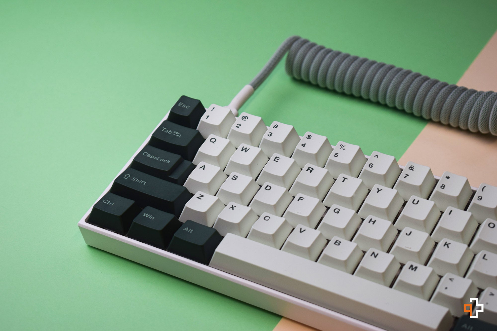 QWERTY Olive Cherry Profile PBT Double Shot Keycap Set