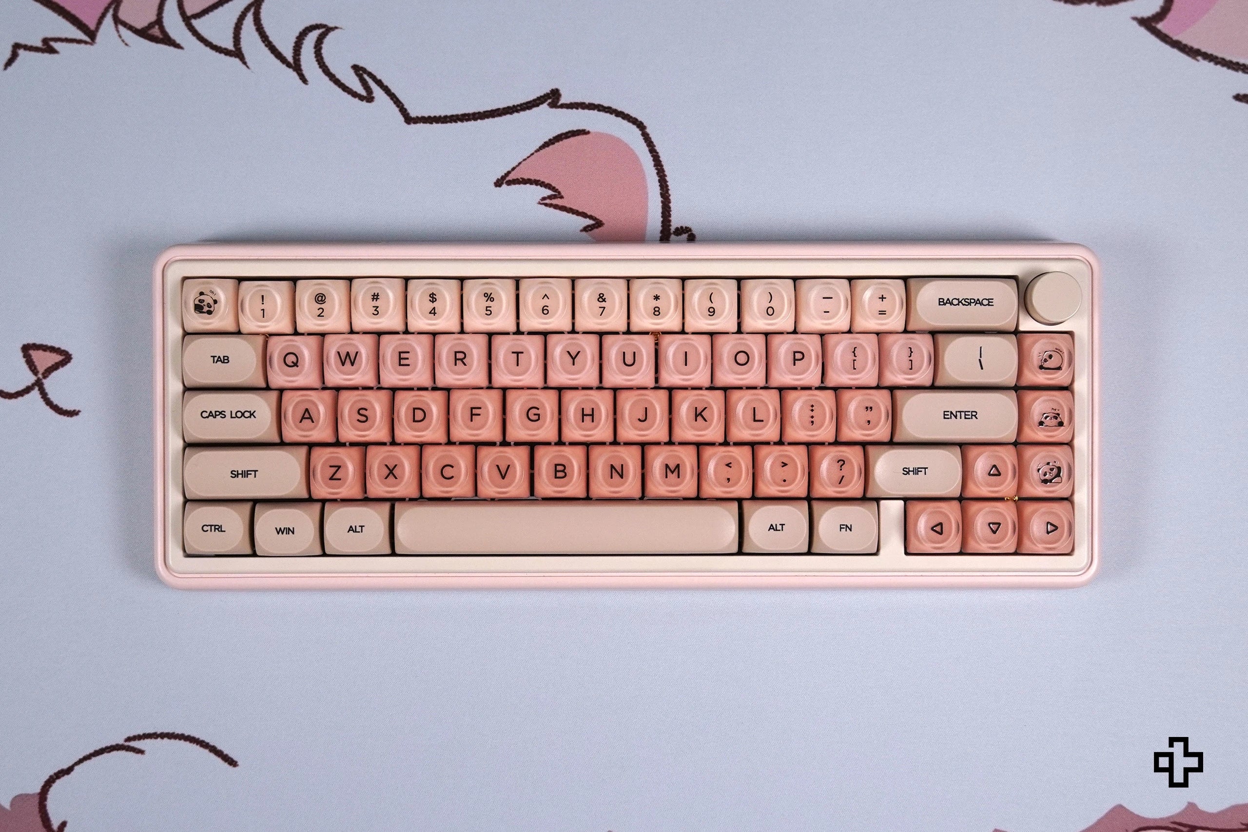 QwertyKey Peach Cream HOA Profile Keycap Set