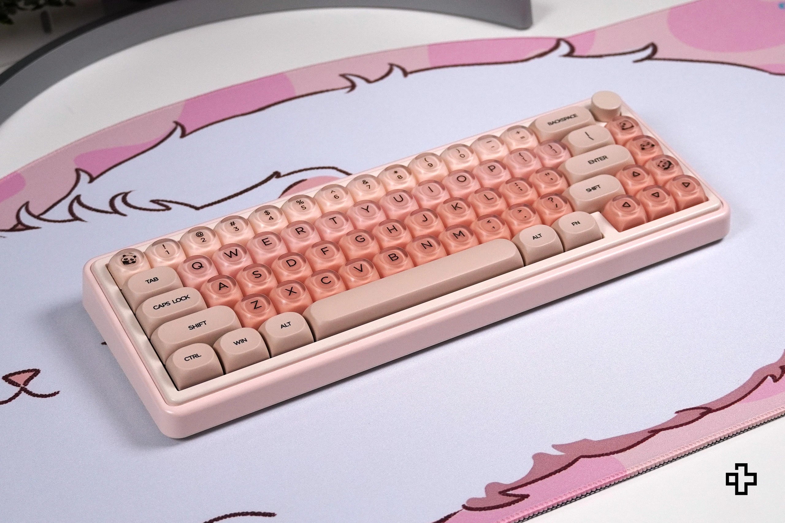 QwertyKey Peach Cream HOA Profile Keycap Set