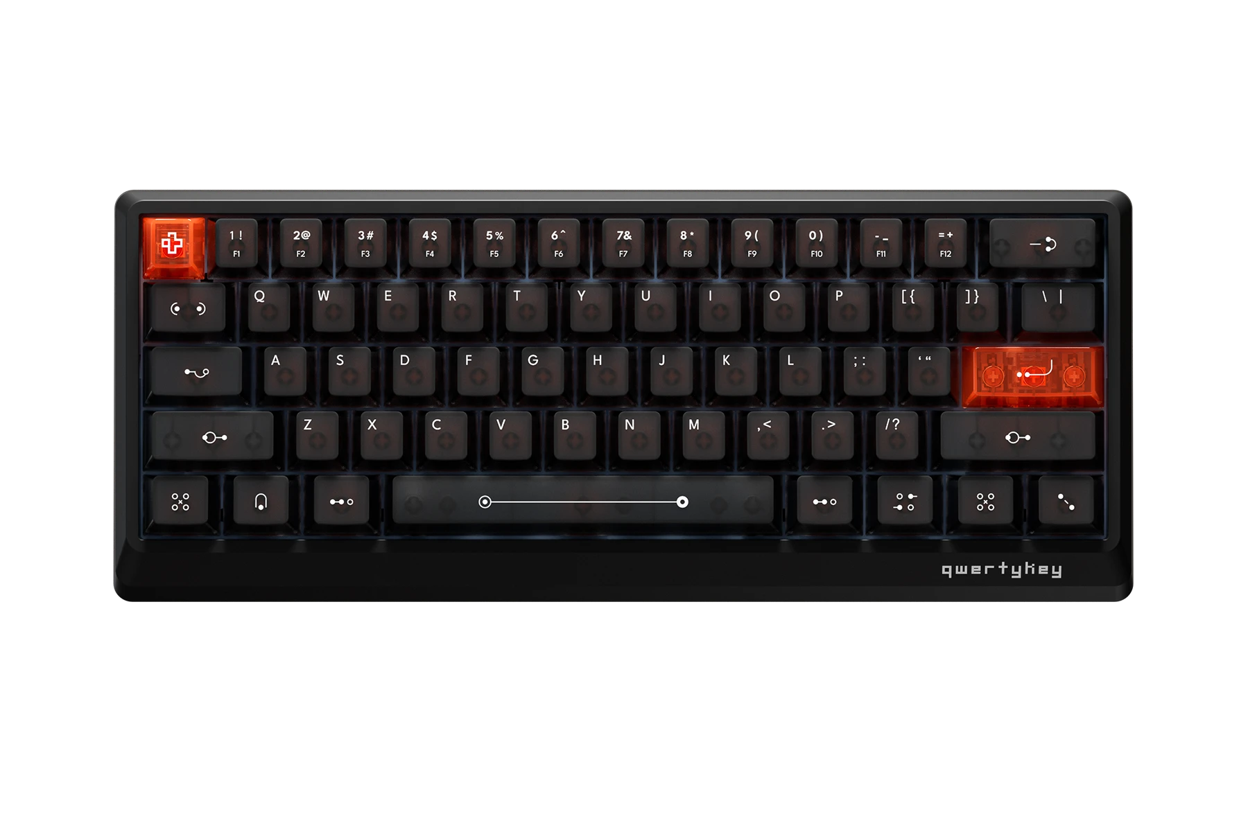 QK61 HE Phantom Black – Mechanical Gaming Keyboard Hall Effect, Rapid Trigger, RGB, Snap Tap, Magnetic Switches