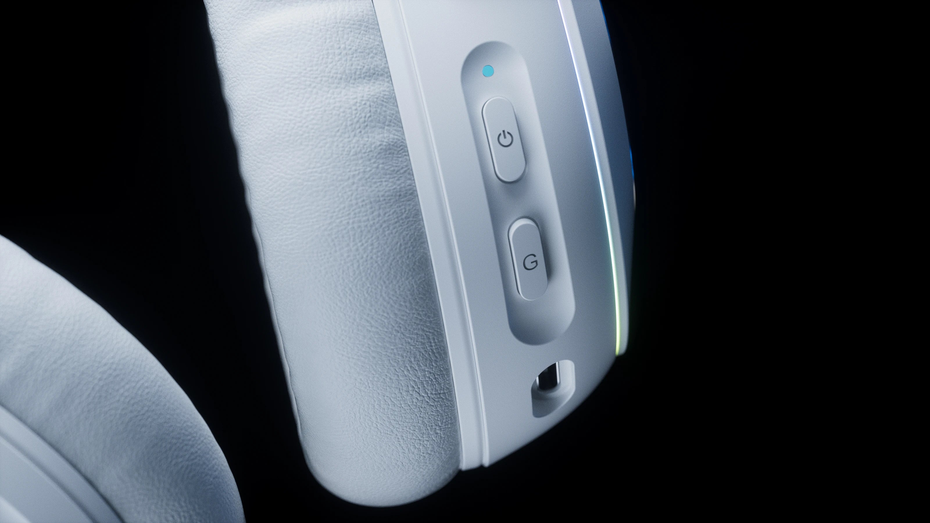QwertyKey Pulse White, Trio Mode, RGB, Software, Microphone with AI Noise Canceling Wireless Gaming Headset