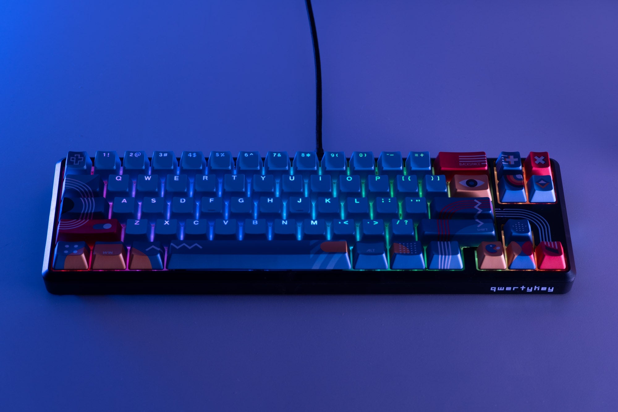 QwertyKey65 Metric Hotswap RGB Mechanical Gaming Keyboard - QwertyKey