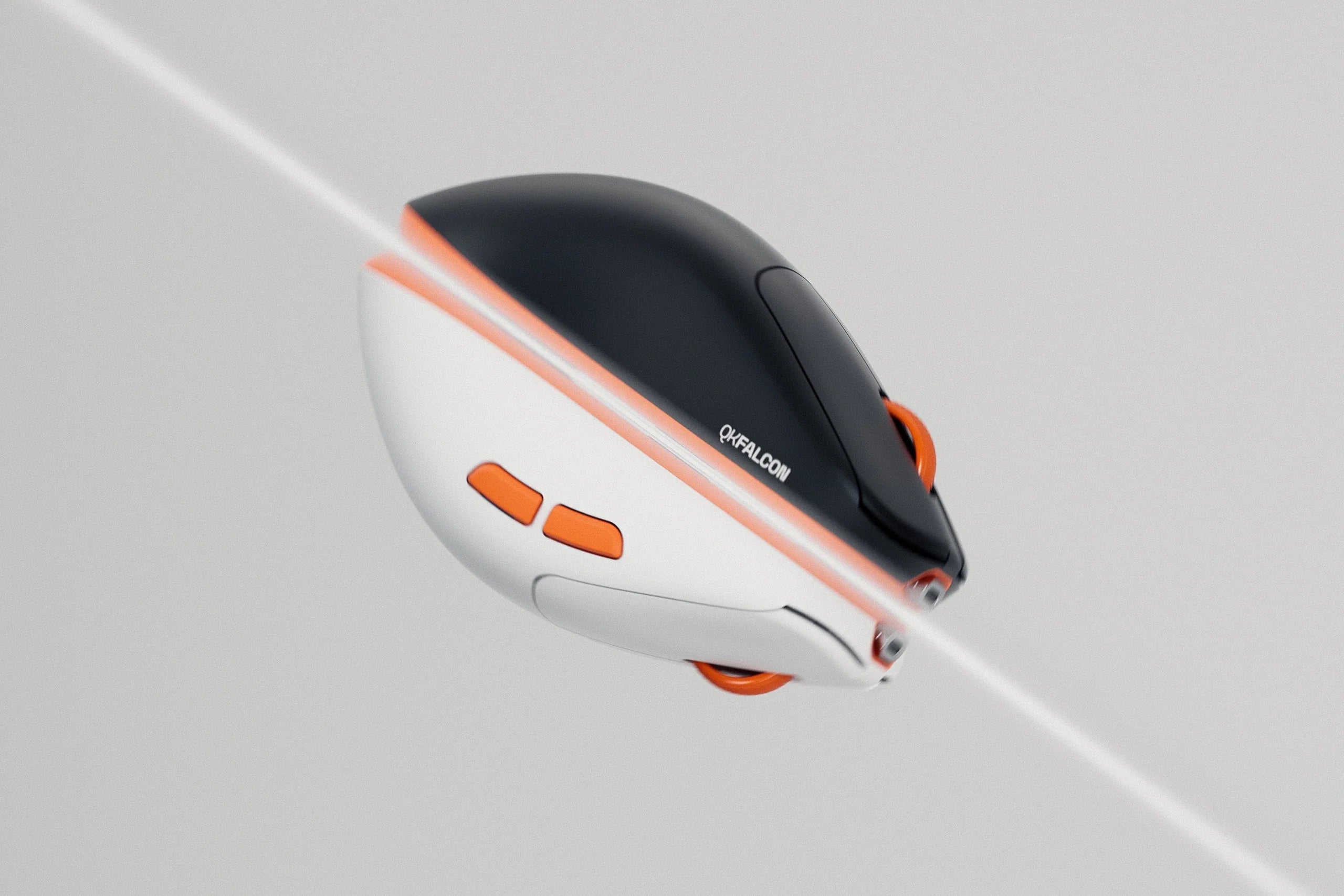 QwertyKey Falcon Black 8K, 30.000 DPI, Bluetooth Wireless Trio Mode, Pixart 3950 Gaming Mouse