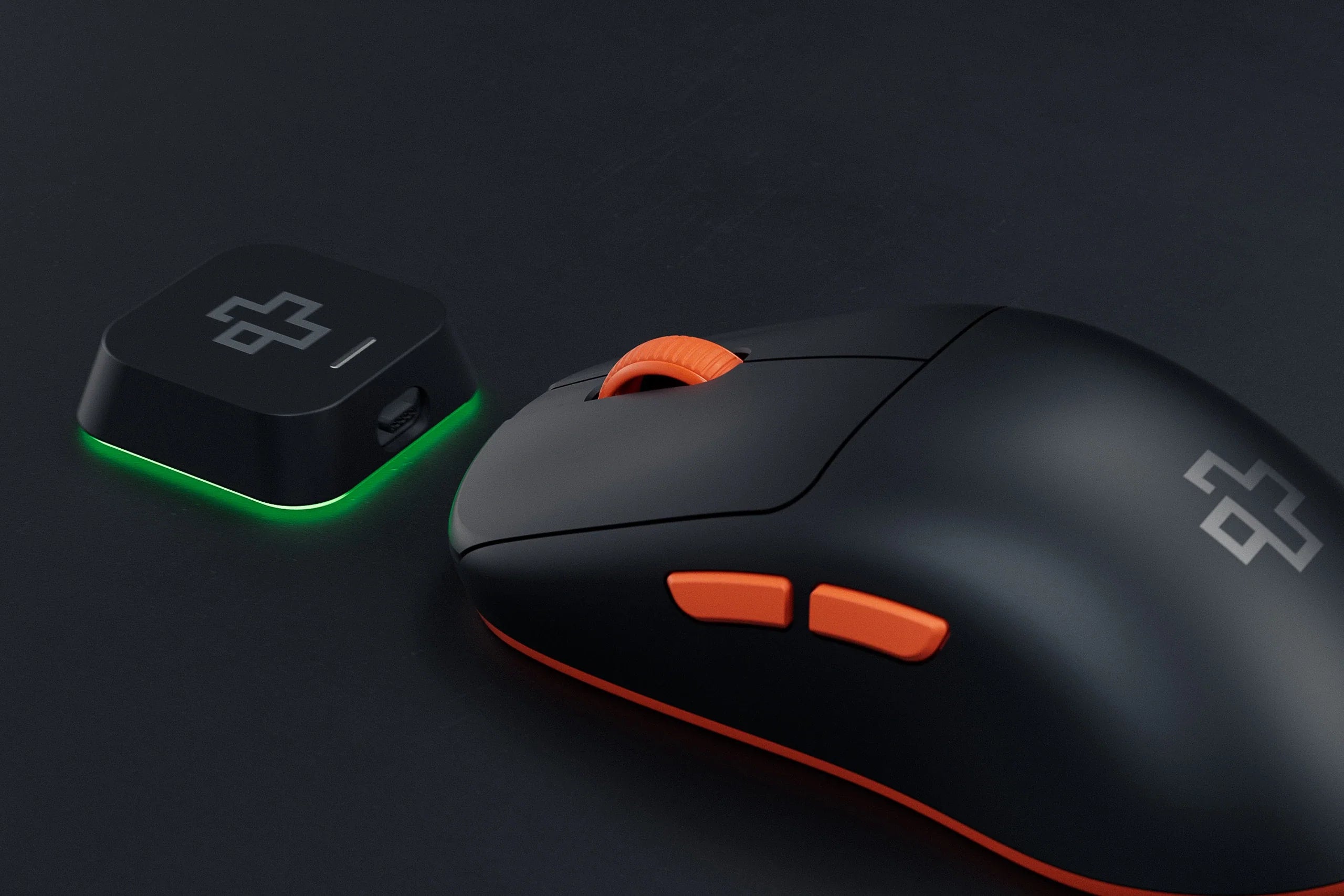 QwertyKey Falcon Black 8K, 30.000 DPI, Bluetooth Wireless Trio Mode, Pixart 3950 Gaming Mouse